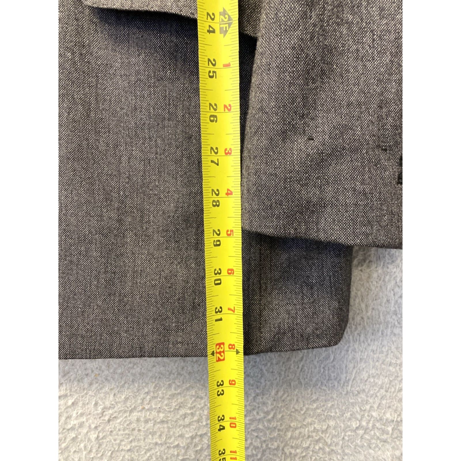 Banana Republic BANANA REPUBLIC Men's Sport Coat Jacket Blazer 42L Gray Wool Blend Short Regular Size 42L - 3 Thumbnail