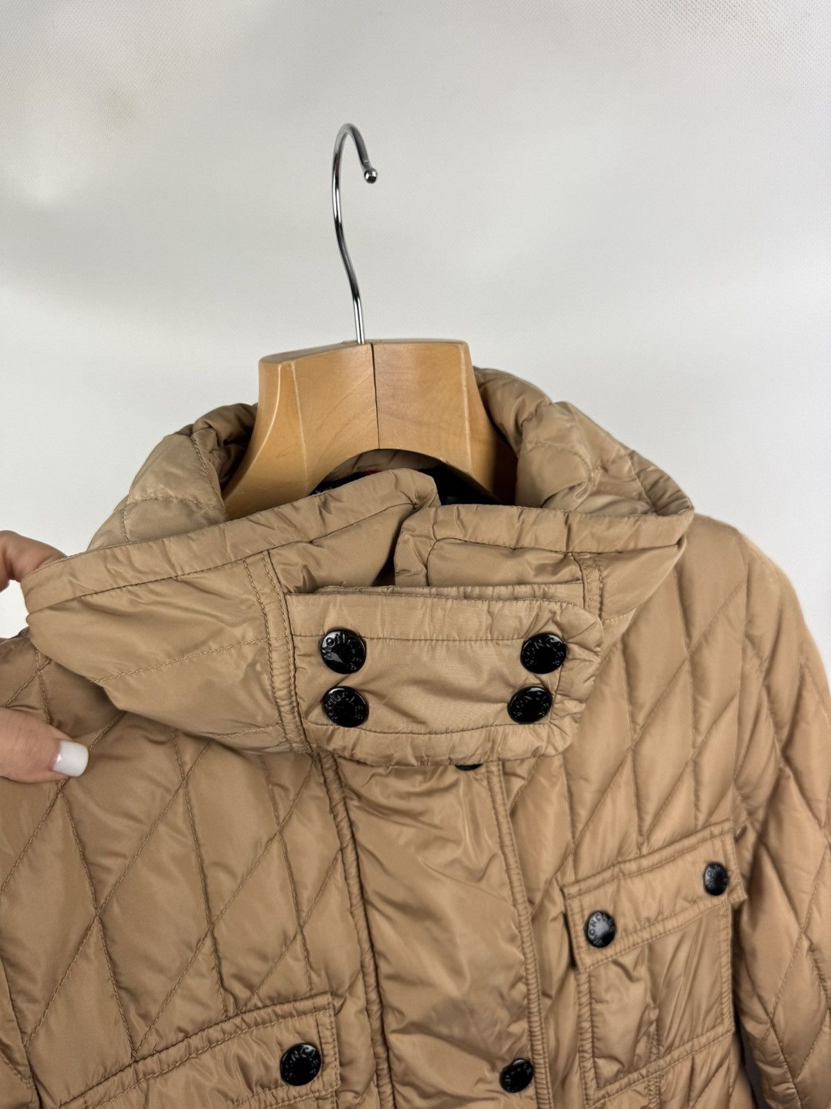Moncler Moncler Saf Giubbotto Ladies Quilted Down Jacket Size 3 Size L / US 10 / IT 46 - 13 Thumbnail