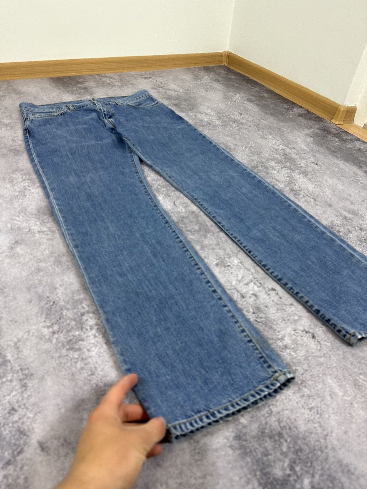 Carhartt Vintage Carhartt Washed Blue Denim Y2K Opium USA Work Jeans Size US 32 / EU 48 - 10 Thumbnail