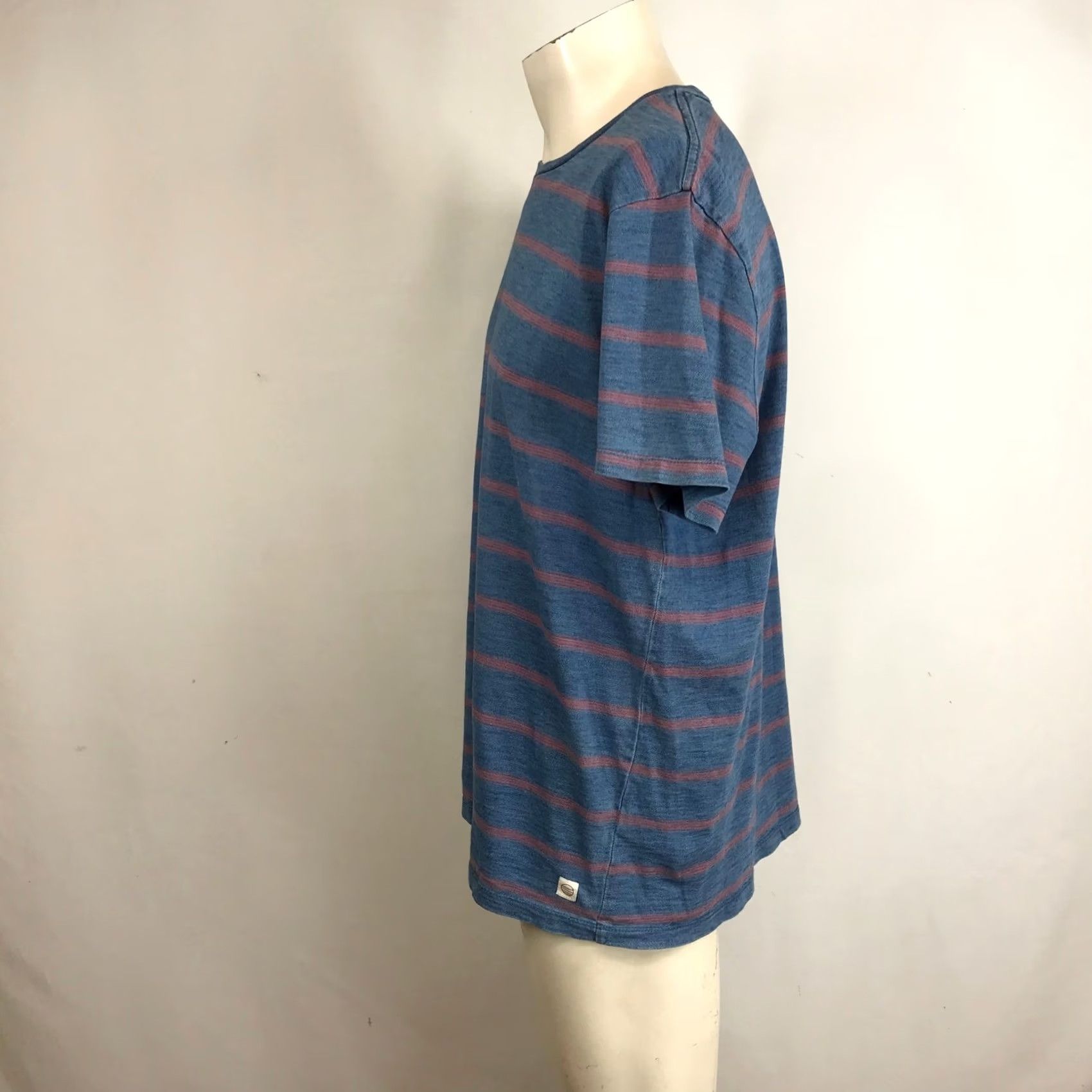Marine Layer Marine Layer T-Shirt Striped Crew Neck Short Sleeve Cotton Men’s Large Blue Red Stripe All Seasons Size US L / EU 52-54 / 3 - 6 Thumbnail