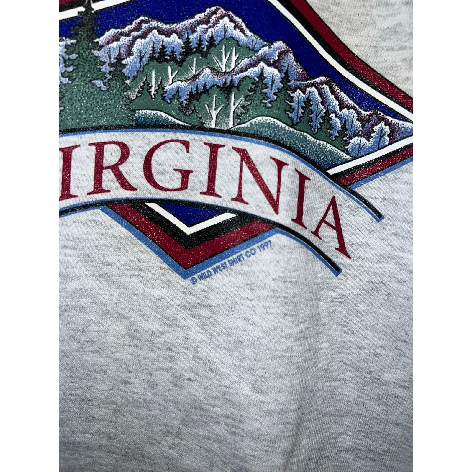 Vintage Youth Virginia Shirt Wild West Co Mountain Tee Child Medium Size M / US 6-8 / IT 42-44 - 4 Thumbnail