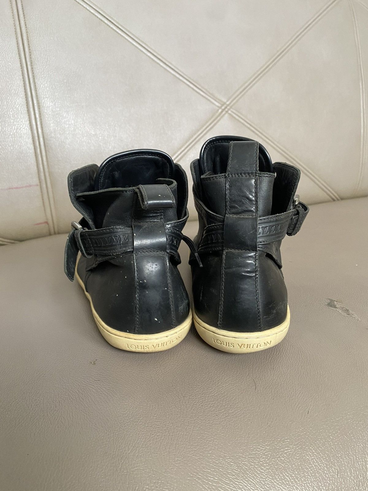 Louis Vuitton Vintage louis vuitton high top leather trainers Size US 11 / EU 44 - 4 Thumbnail
