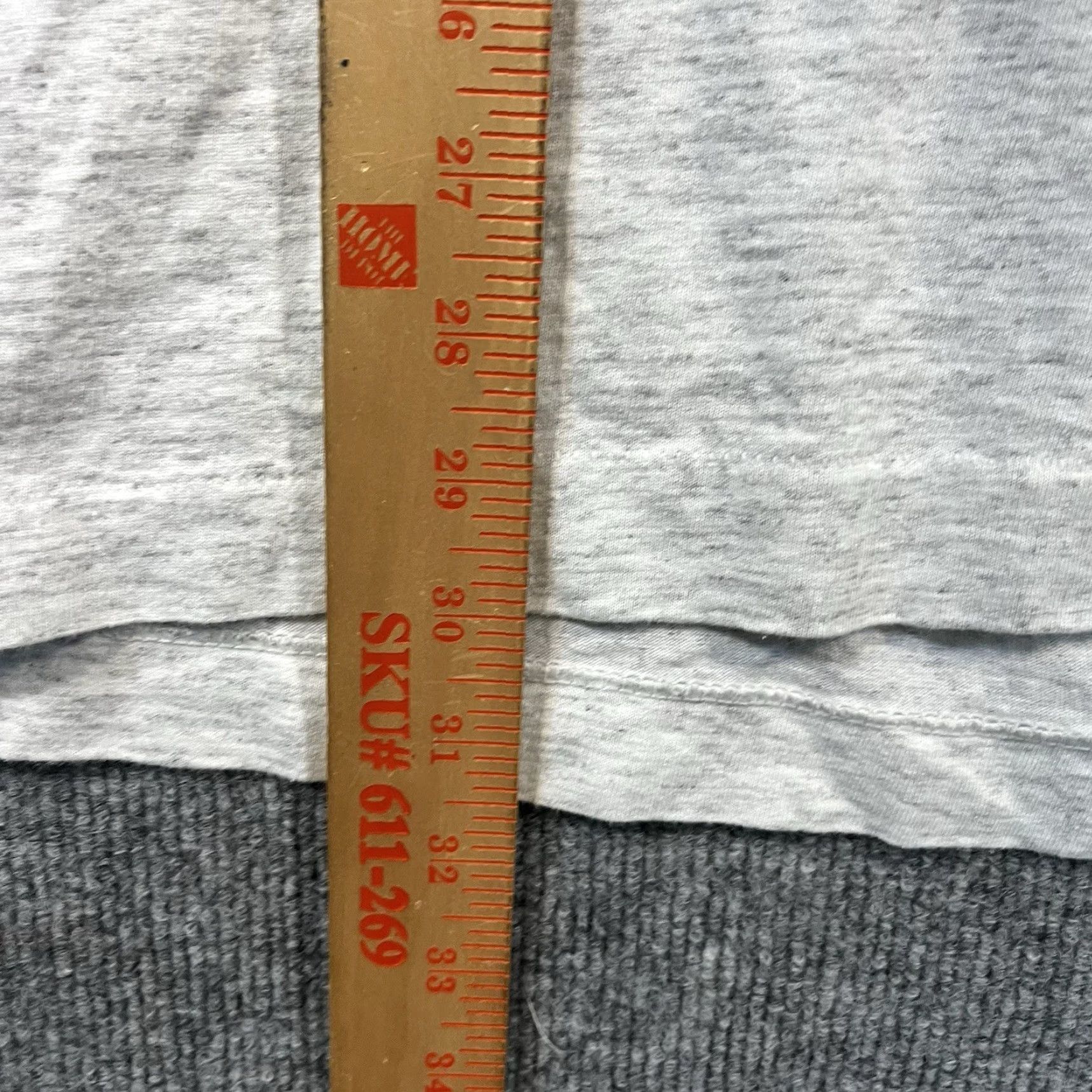 Fruit Of The Loom VTG Fruit of the Loom T-Shirt Single Stitch Crew Neck Short Sleeve XL Gray 90s Comic Print Stick Figure Funny Mens USA Size US XL / EU 56 / 4 - 7 Thumbnail