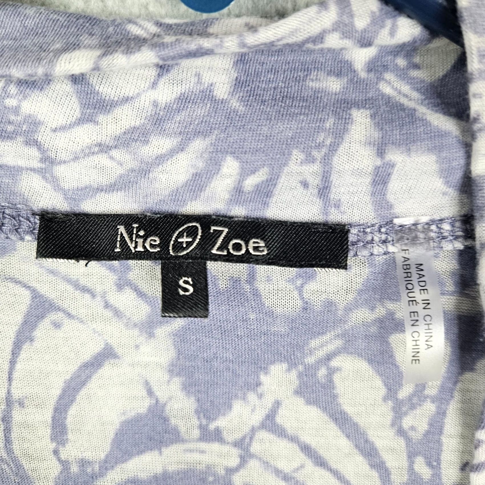 Vintage Nie + Zoe Top Floral Printed Long Sleeve Open Front Light-weigh Size S Size S / US 4 / IT 40 - 3 Thumbnail