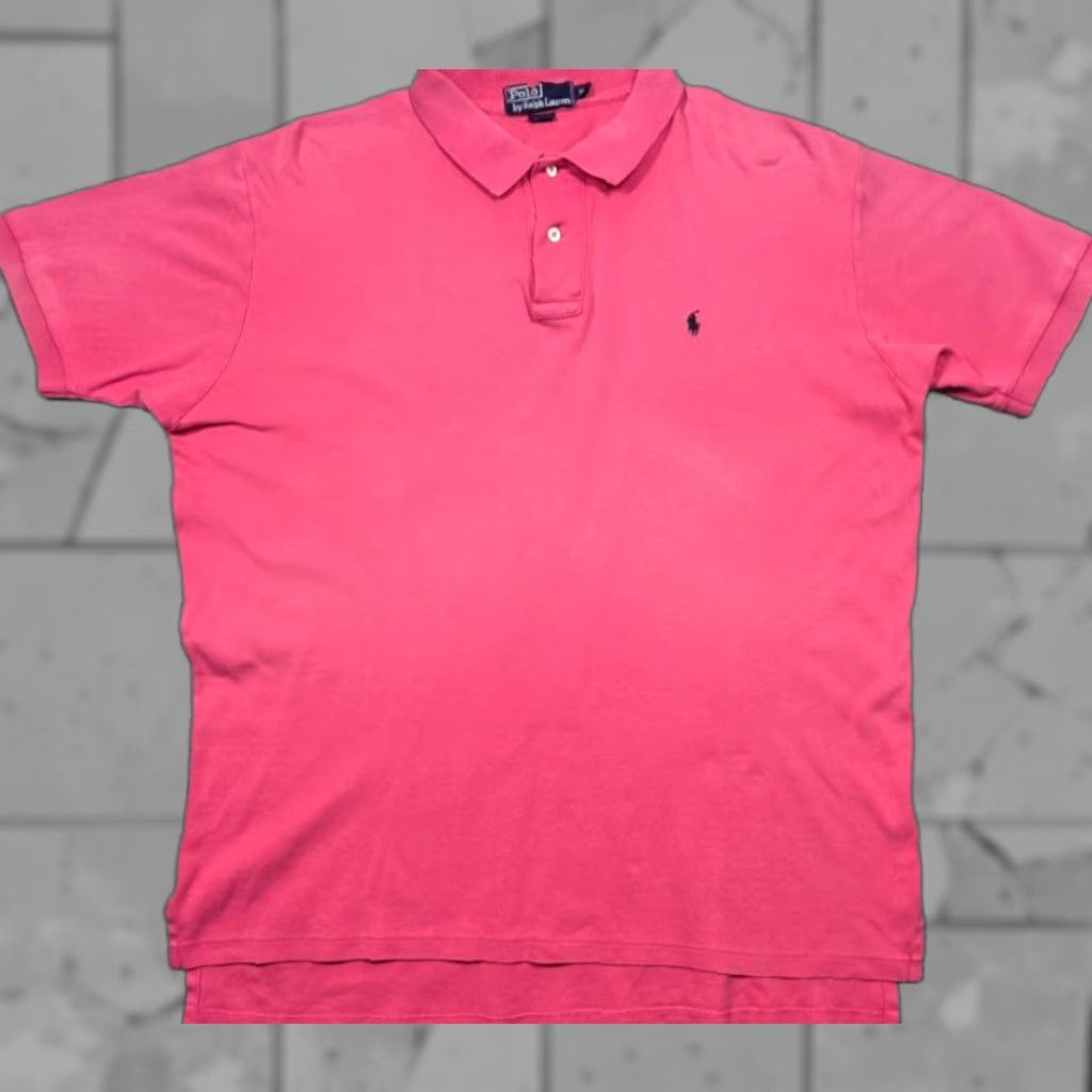 Polo Ralph Lauren Polo Ralph Lauren Polo Shirt XL Pink Mens Short Sleeve 90s Polo Shirt Polo Ralph Lauren Shirt Pink XL Mens Size US XL / EU 56 / 4 - 1 Thumbnail