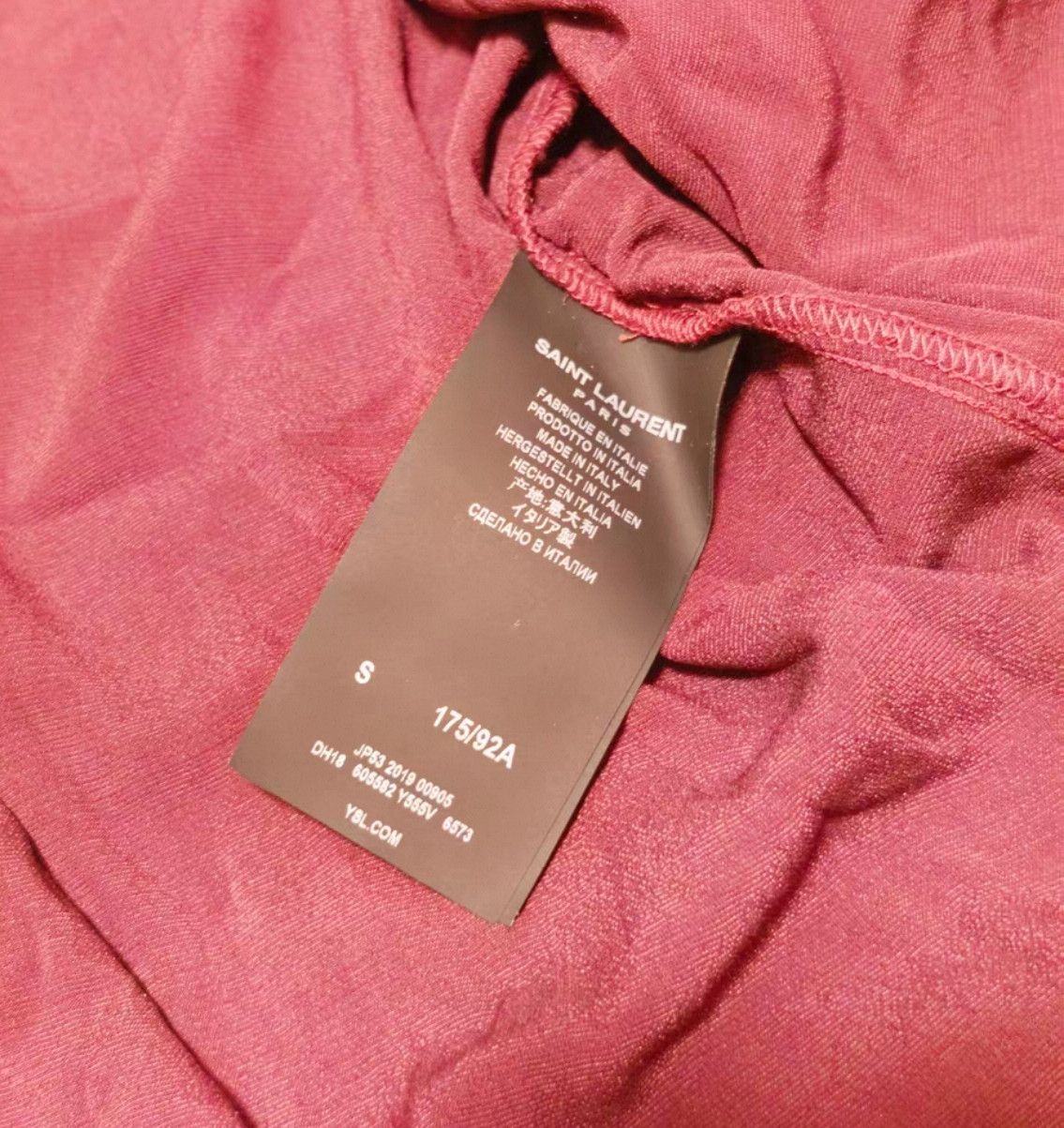 Saint Laurent Paris Saint Laurent Red Velvet Western Shirt. Size US XS / EU 42 / 0 - 6 Thumbnail