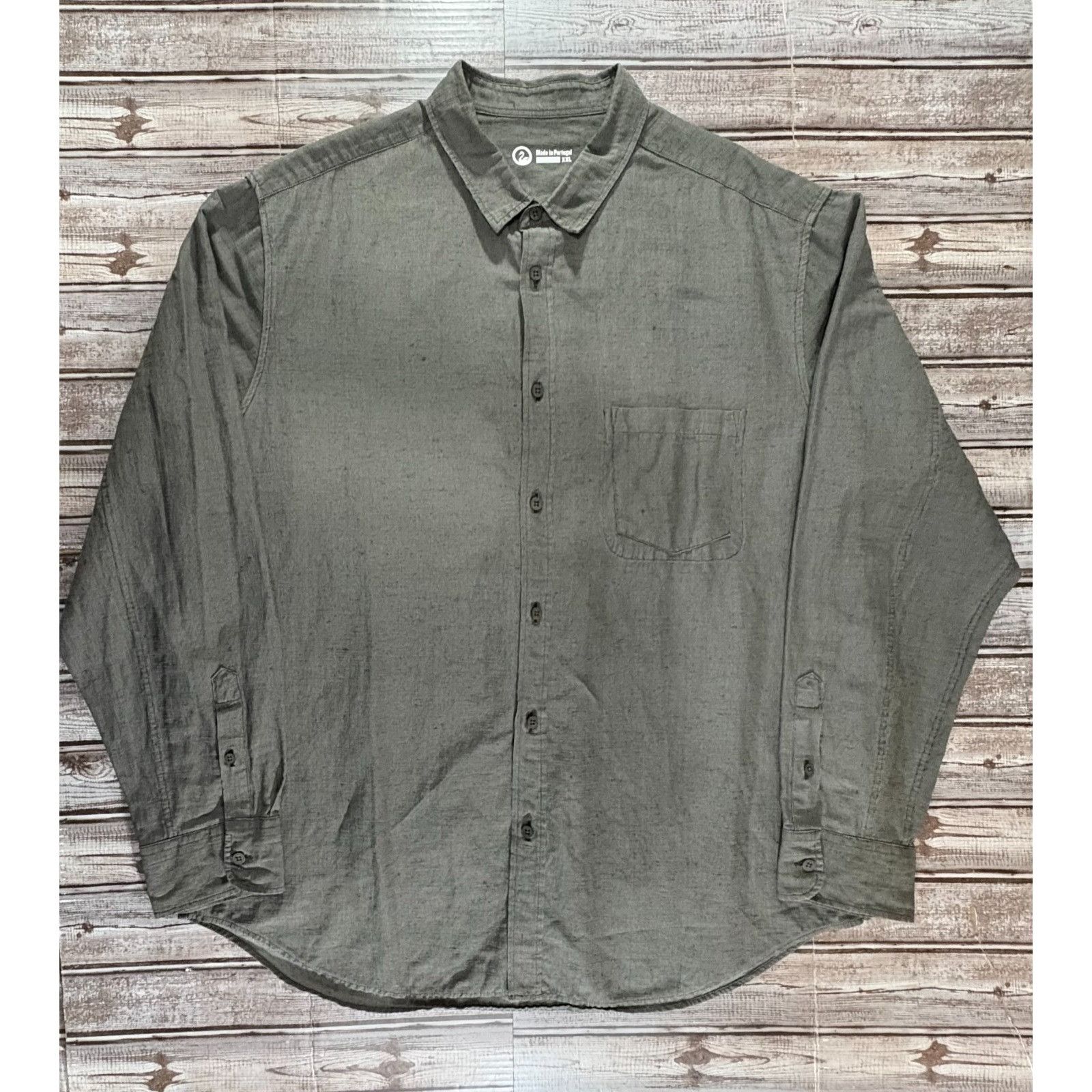 Outlier NYC Injected Linen boxford shirt sz 2XL striped New