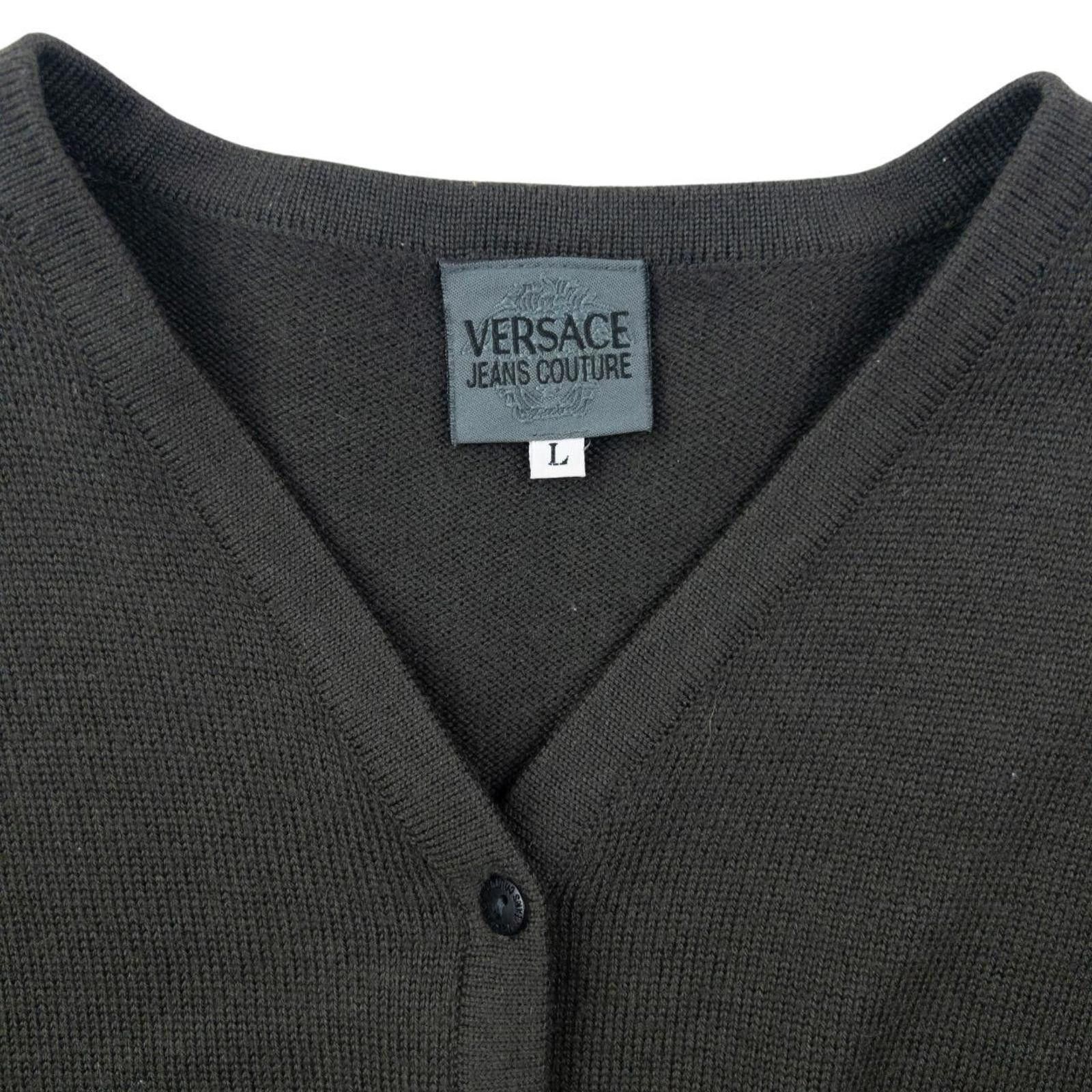 Versace Vintage 2000s Versace Jeans Couture Cardigan Womens Size L Size L / US 10 / IT 46 - 3 Thumbnail