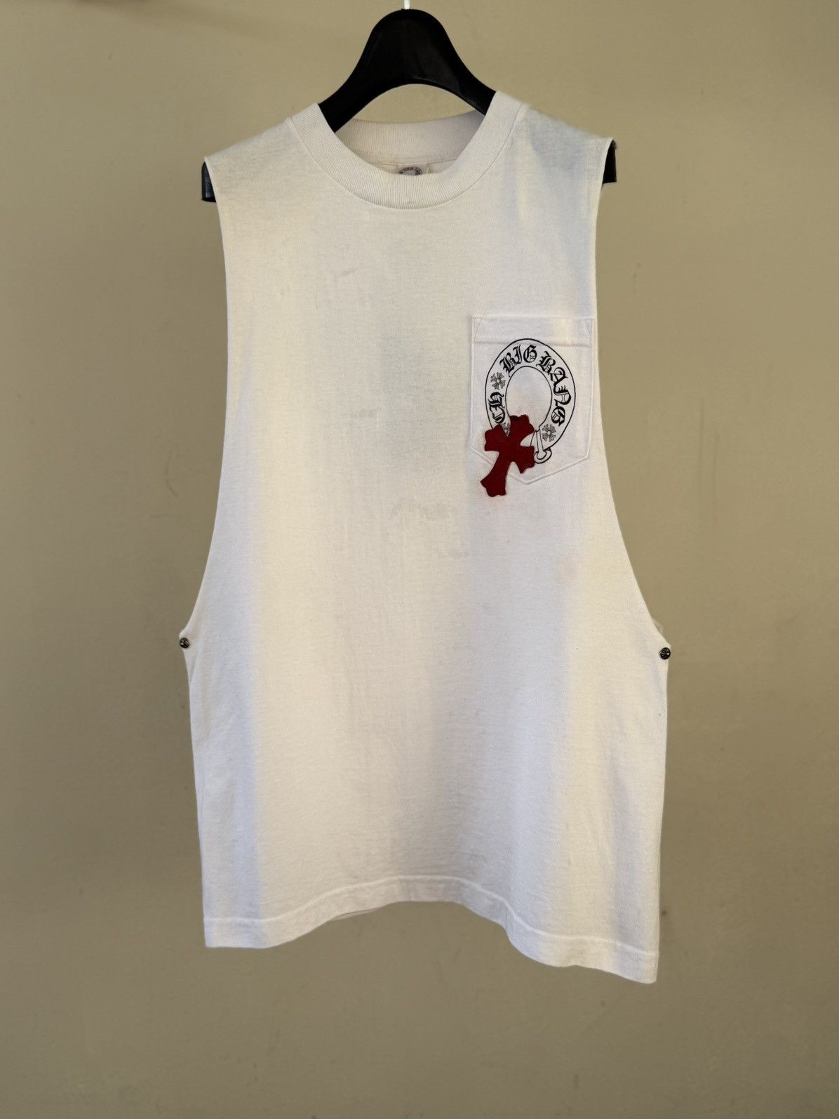 Chrome Hearts Chrome Hearts Red Patch Big Bang Collaboration Limited Edition Tank Top Size US M / EU 48-50 / 2 - 2 Thumbnail