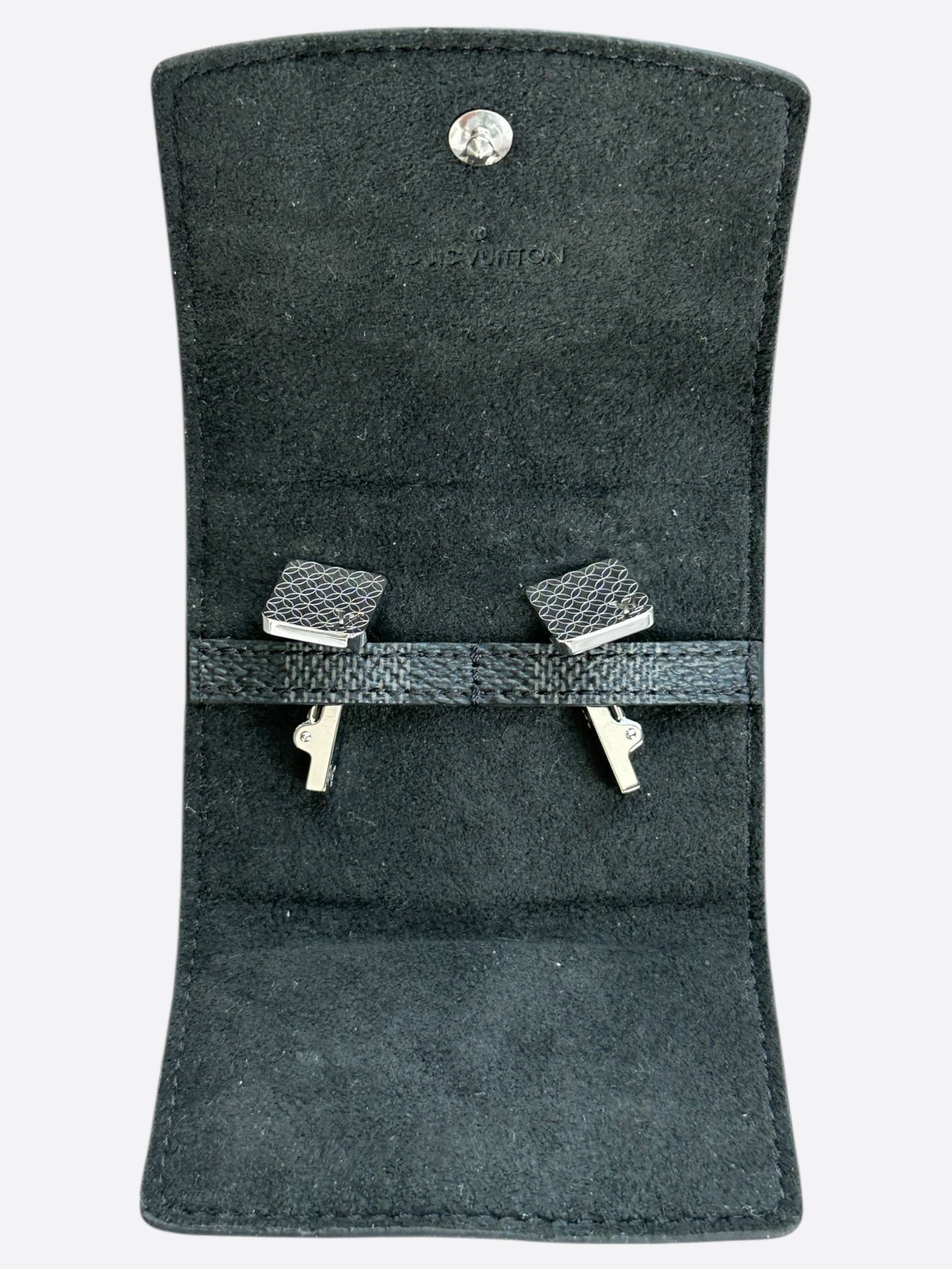 Louis Vuitton Louis Vuitton Damier Graphite Cufflinks Size ONE SIZE - 2 Thumbnail