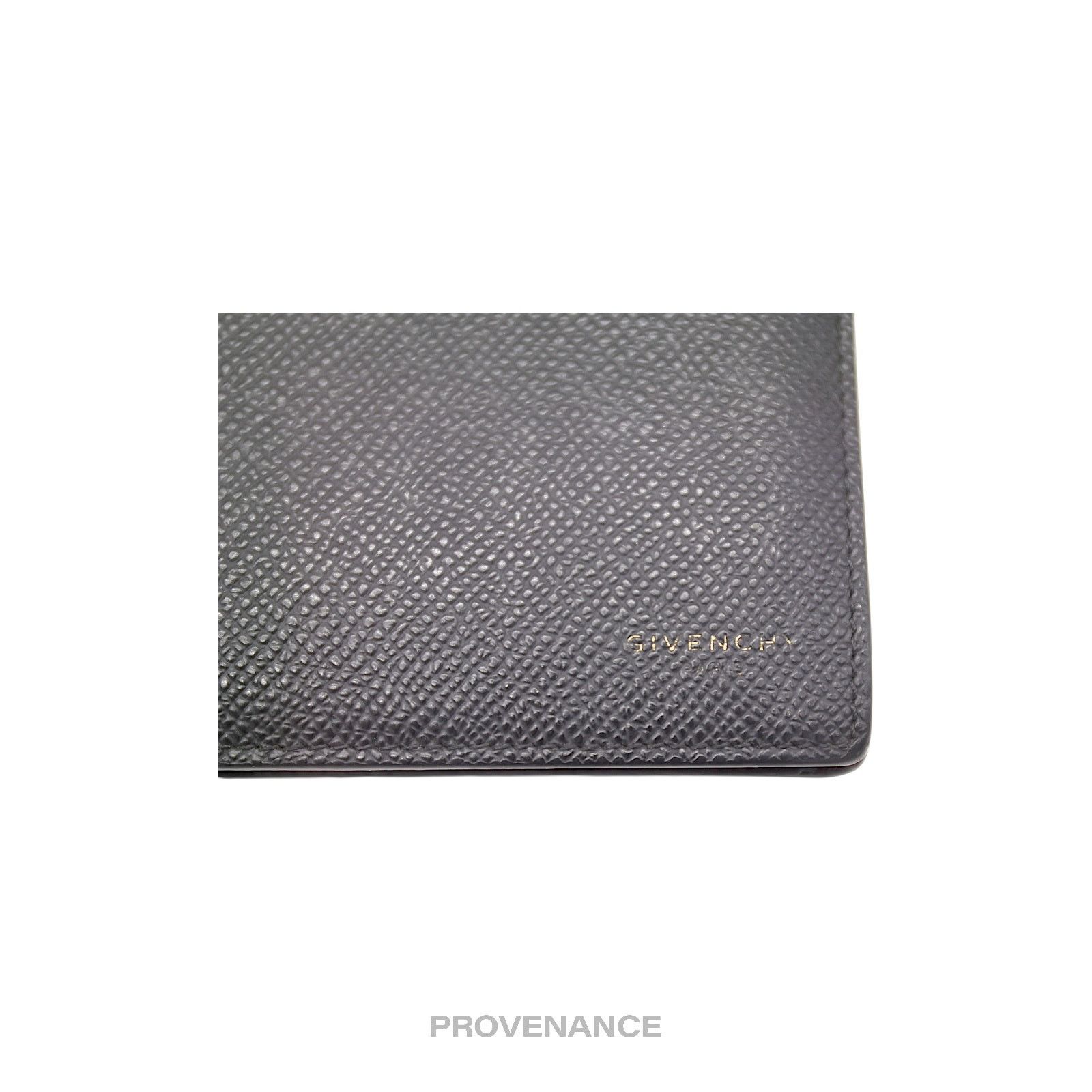 Givenchy 🔴 Givenchy Logo Bifold Wallet - Black Red Grained Leather Size ONE SIZE - 5 Thumbnail