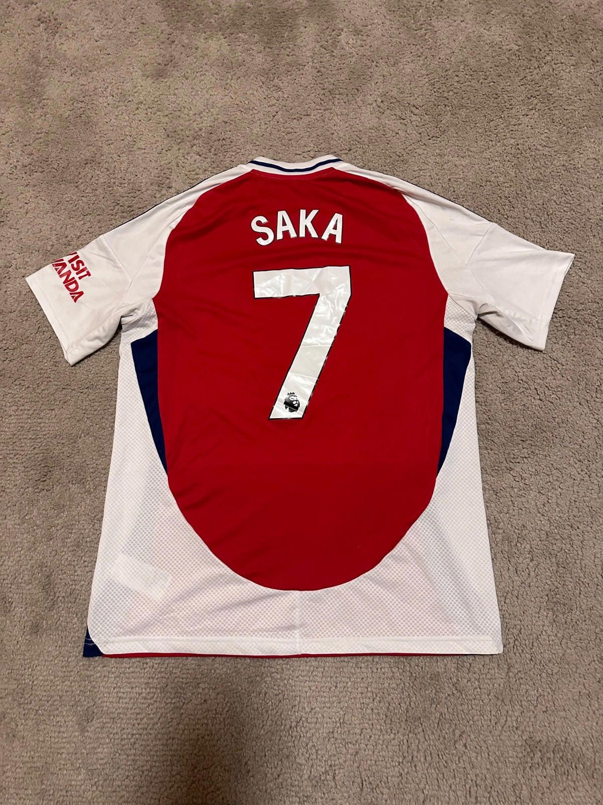 Adidas SAKA #7 Arsenal 2024/25 Home Football Shirt Soccer Jersey Size US L / EU 52-54 / 3 - 8 Thumbnail
