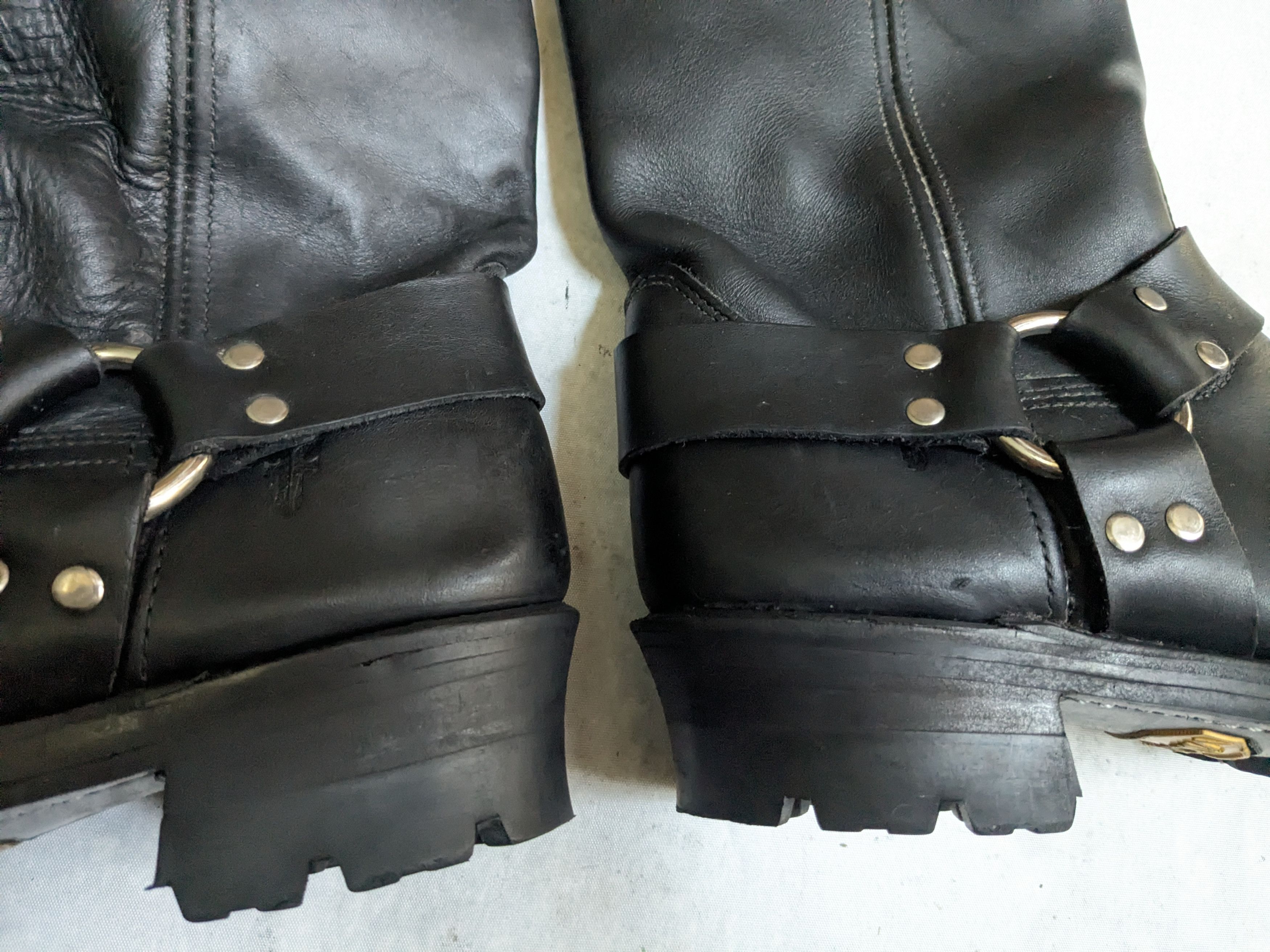 Frye Frye Harness Boots Black Leather 9.5 M Buckle Size US 9.5 / EU 42-43 - 10 Thumbnail