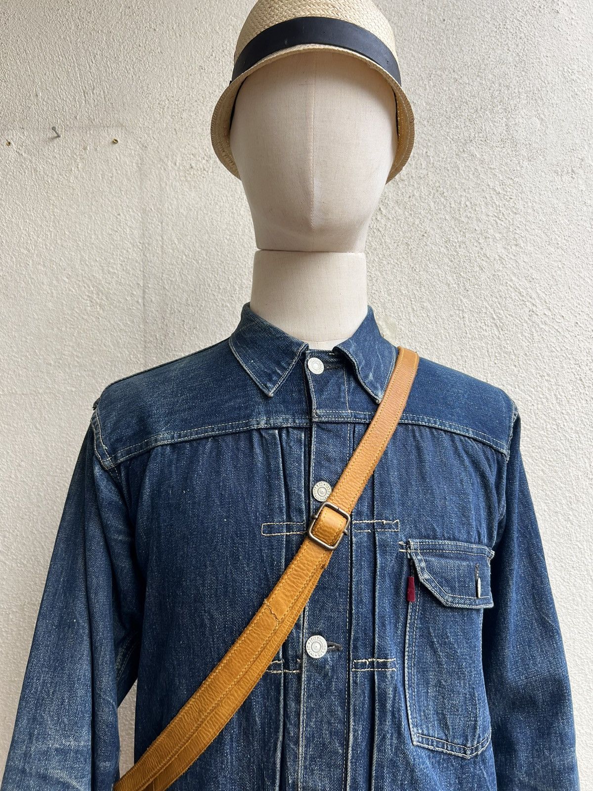 Levi's Joy Walker Plus Japan Hybrid Canvas Patina Leather Bag Size ONE SIZE - 5 Thumbnail