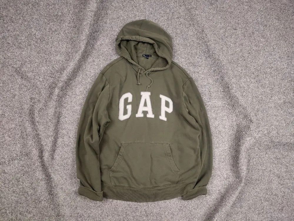 Gap Vintage Gap Military Green Logo Classic Hoodie Y2K style Size US M / EU 48-50 / 2 - 1 Thumbnail