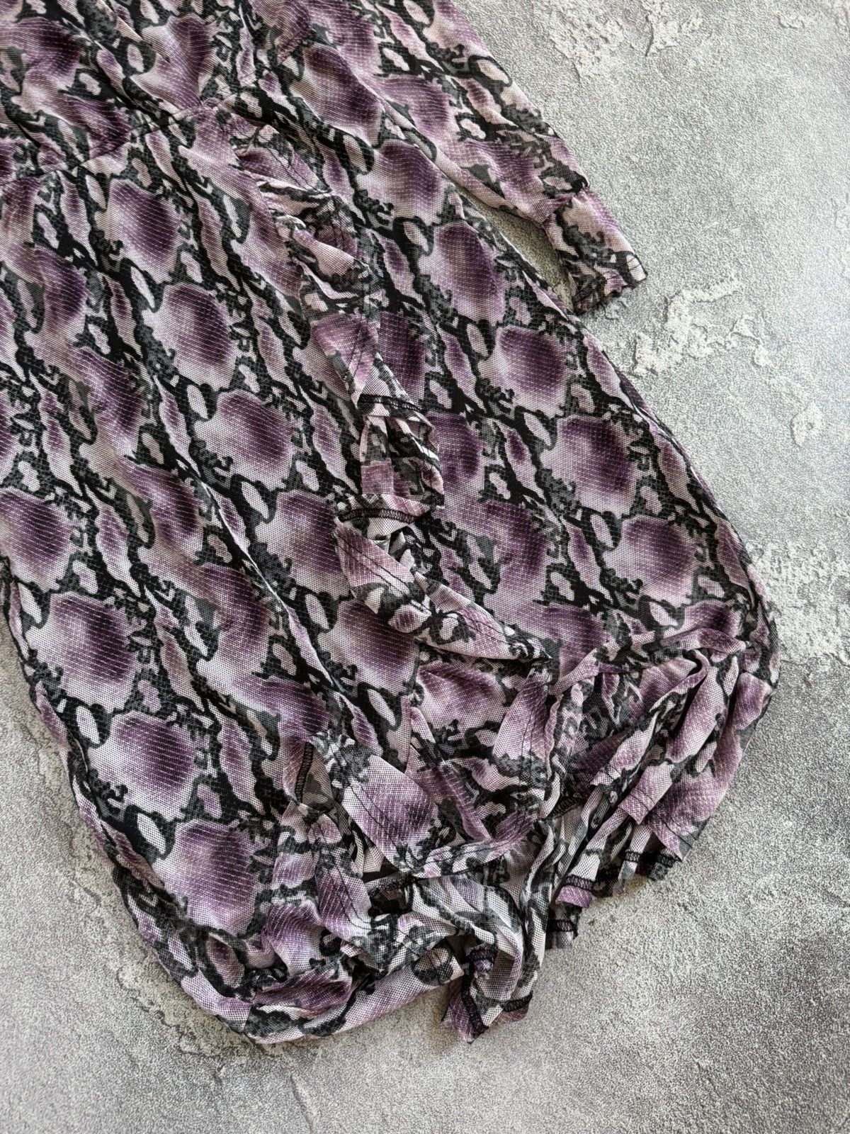 Designer × Japanese Brand × Vintage Mesh dress XS style like Save The Queen / Jean Paul Gaultier Size XS / US 0-2 / IT 36-38 - 3 Thumbnail
