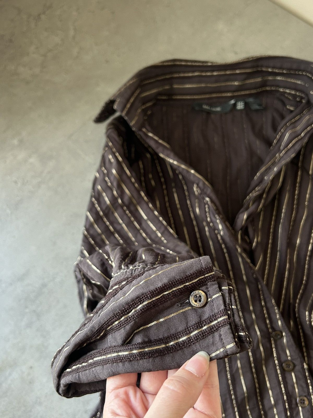 Zara Zara vintage brown blouse with belt , y2k, streetwear Size M / US 6-8 / IT 42-44 - 6 Thumbnail