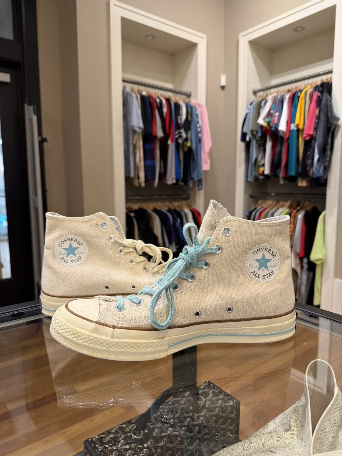 Converse × Golf le Fleur Golf le Fleur x Converse Chuck 70 hi -Parchment Size US 10 / EU 43 - 4 Thumbnail