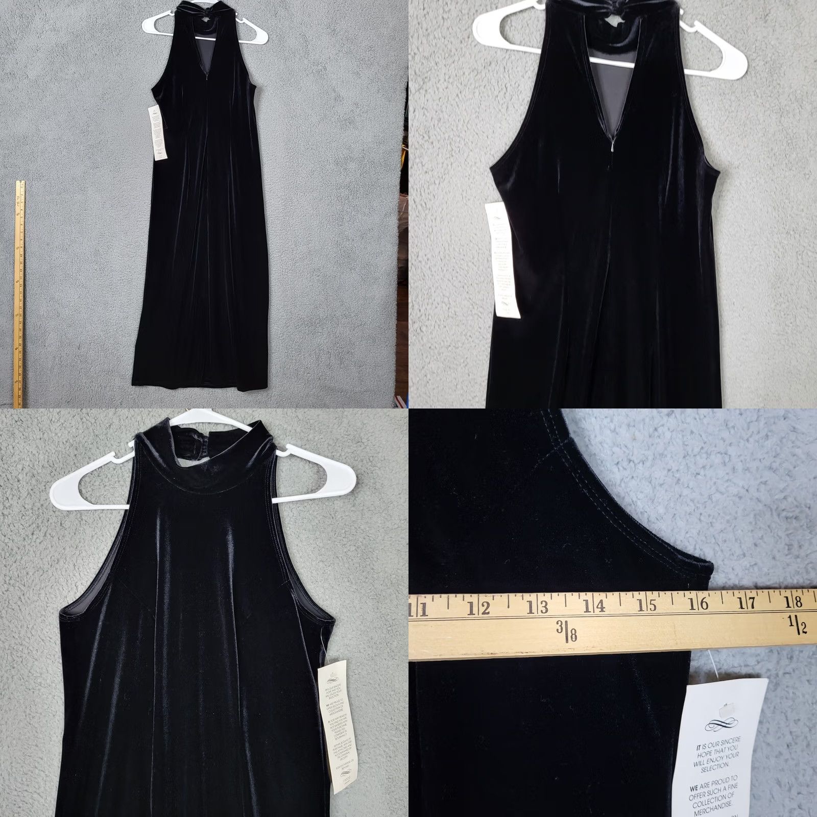 Vintage VINTAGE Carole Little Dresses Black Velvet Dress Size 6 NEW Womens A-Line Ball Gown"} Size M / US 6-8 / IT 42-44 - 8 Thumbnail