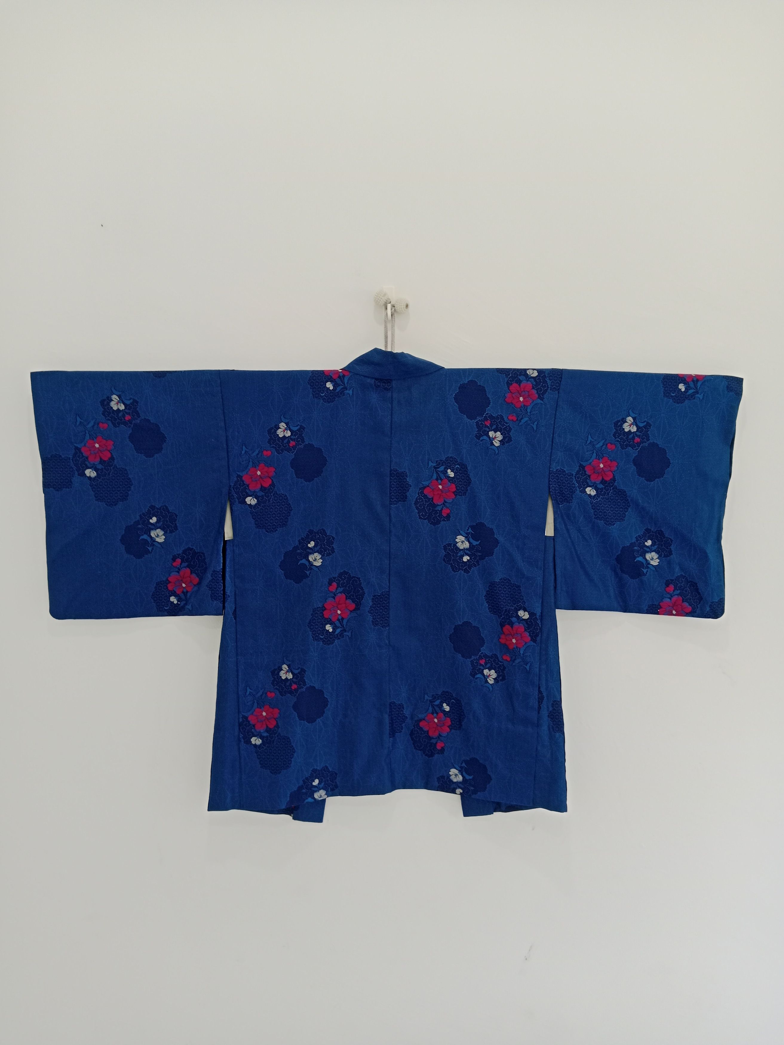 Japanese Brand Vintage Haori Kimono Flower Motif Japanese Traditional Wear Size US L / EU 52-54 / 3 - 2 Thumbnail