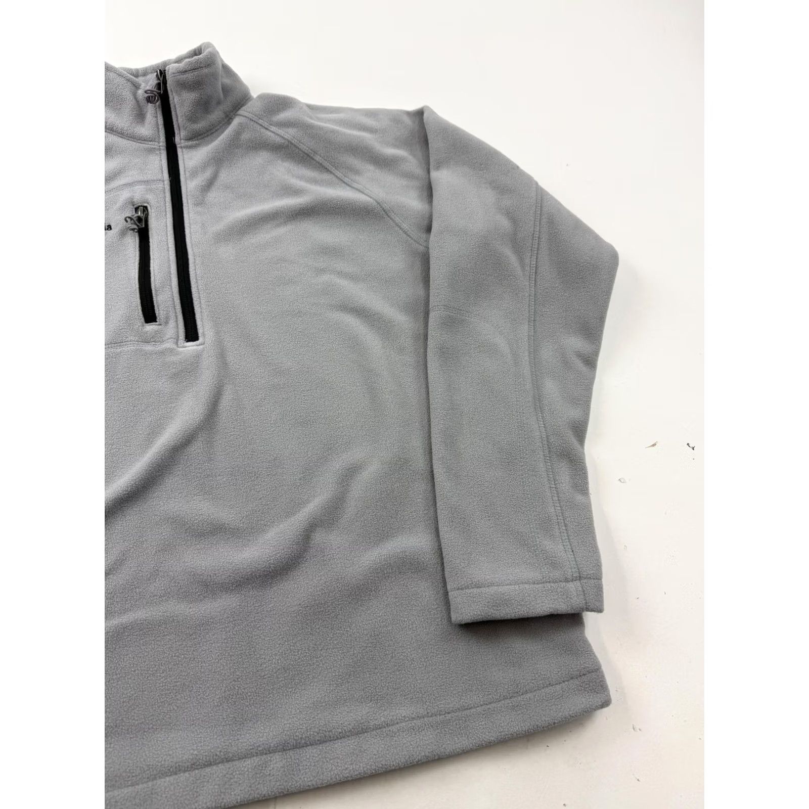 Vintage Columbia Fleece Jacket Mens Large Gray 1/4 Zip Pullover Chest Pocket Outdoor Size US L / EU 52-54 / 3 - 3 Thumbnail