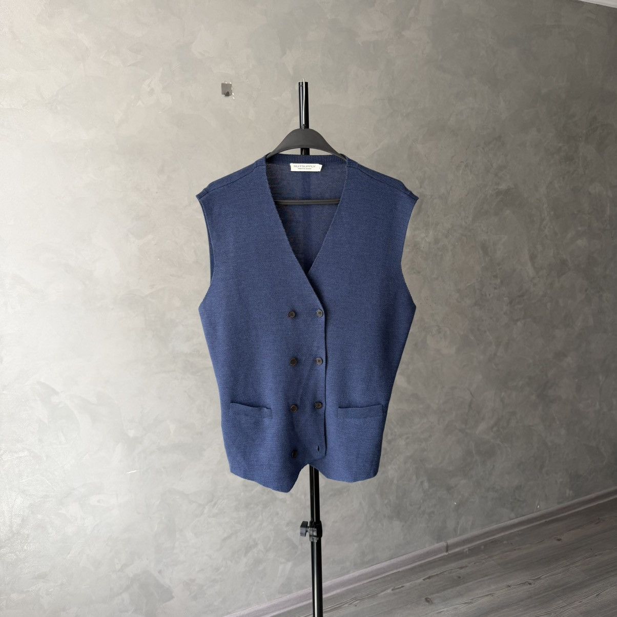 Suitsupply Suitsupply Merino Wool Double Breasted Vest / Waistcoat L Size US L / EU 52-54 / 3 - 1 Thumbnail