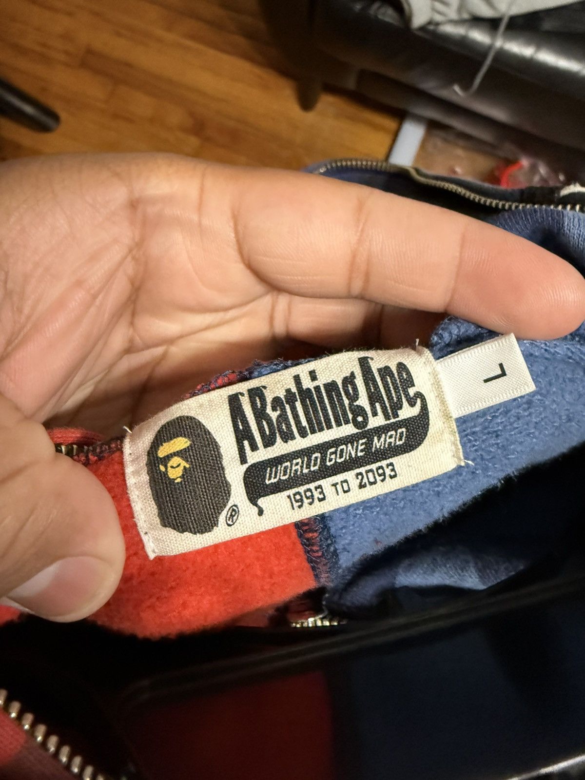 Bape Bape Red Camo Blue Camo Zip Up Size Large Size US L / EU 52-54 / 3 - 8 Thumbnail