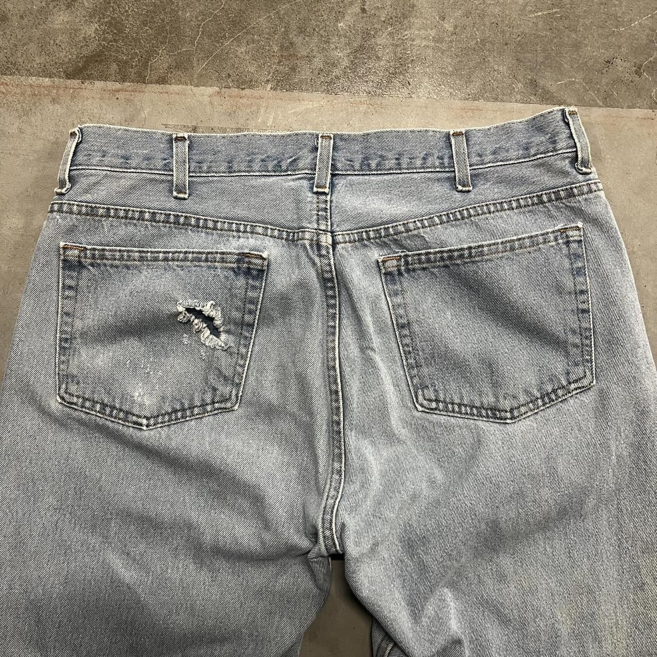 Vintage Crazy Vintage Y2K/2000s Super Baggy Wideleg Skater Style Light Blue Wash Denim Jeans! Size US 36 / EU 52 - 7 Thumbnail