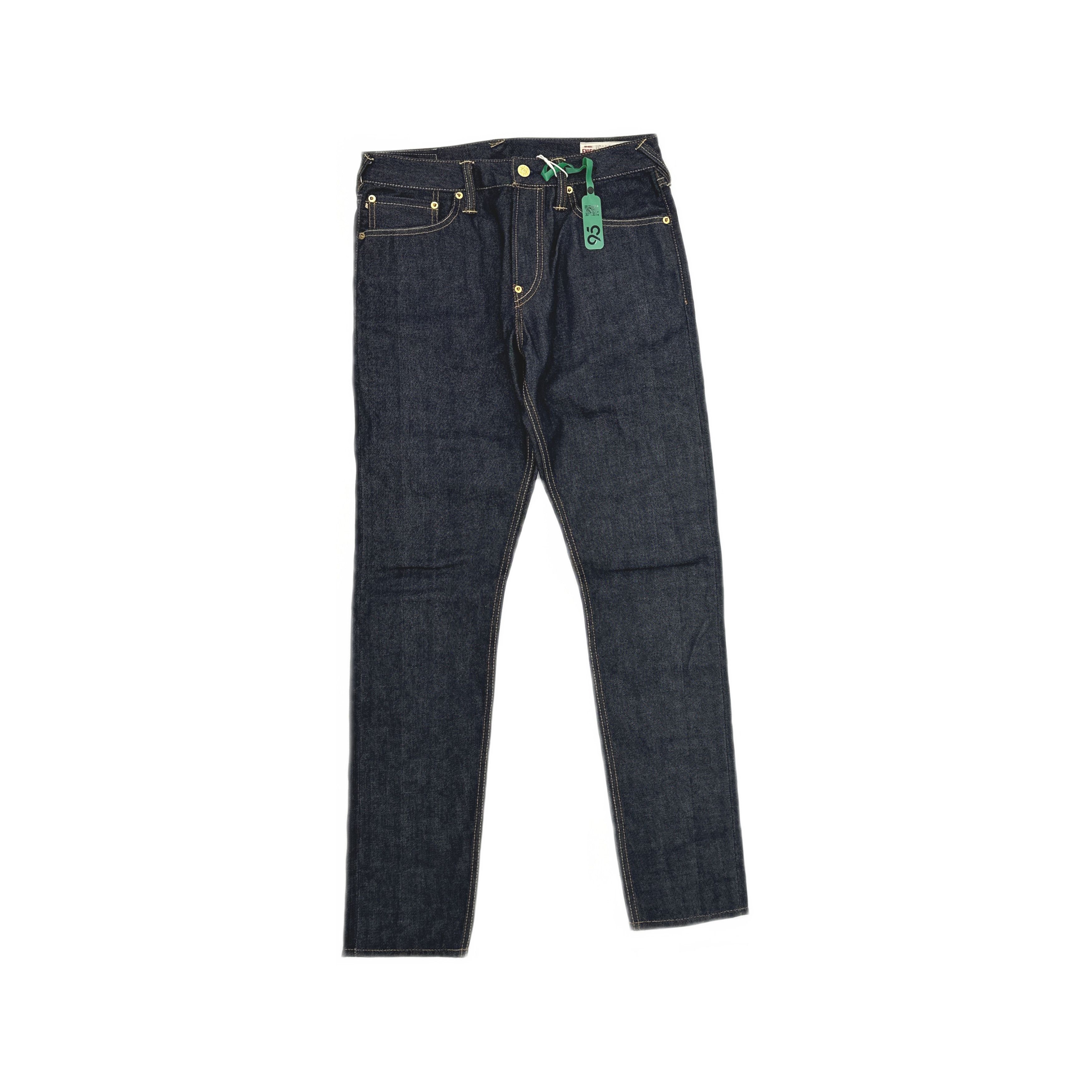 Evisu × Japanese Brand Evisu Big Logo Dark Blue Denim Jeans Size 