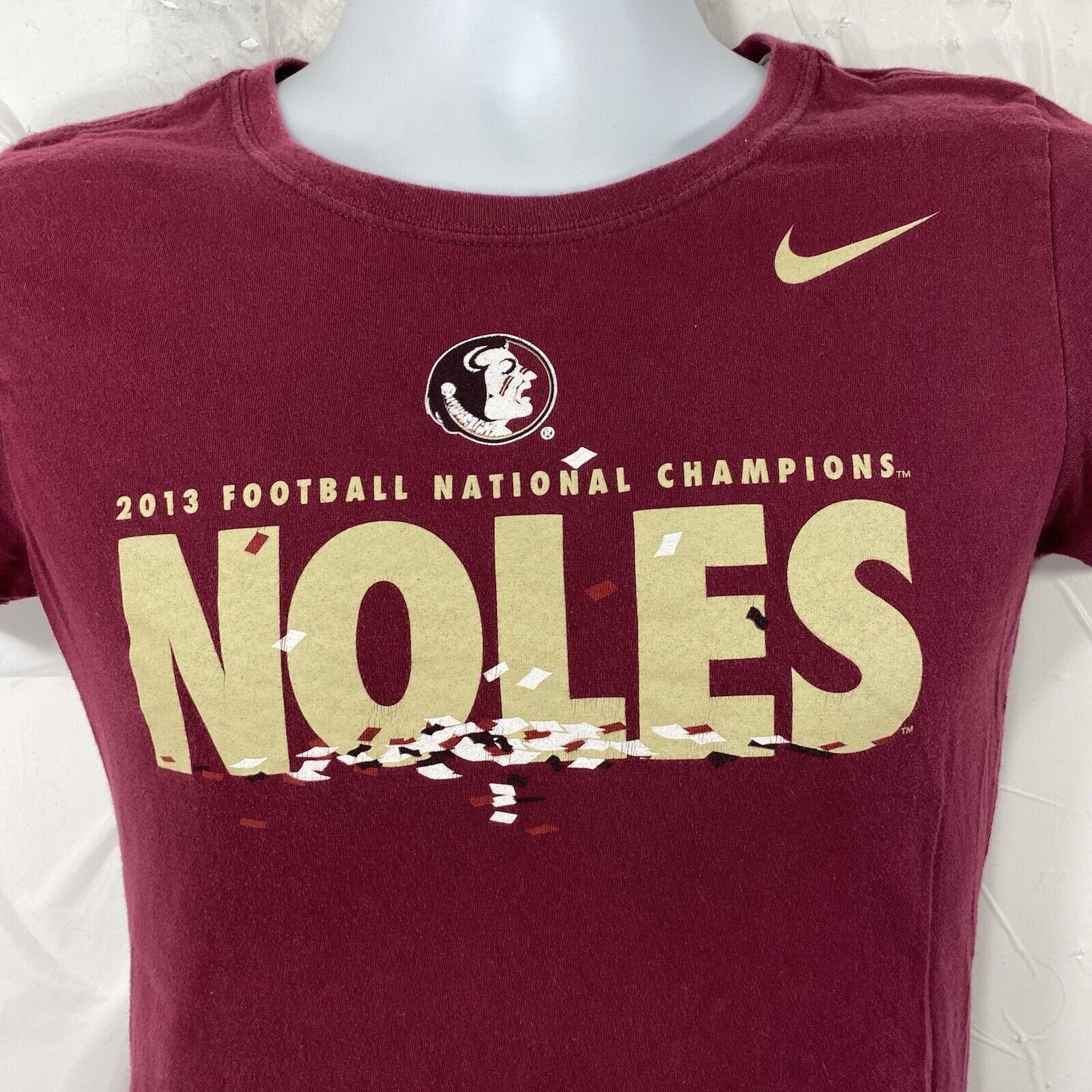 Nike Nike Florida State Seminoles Medium Slim 2013 T Shirt Size M / US 6-8 / IT 42-44 - 4 Thumbnail
