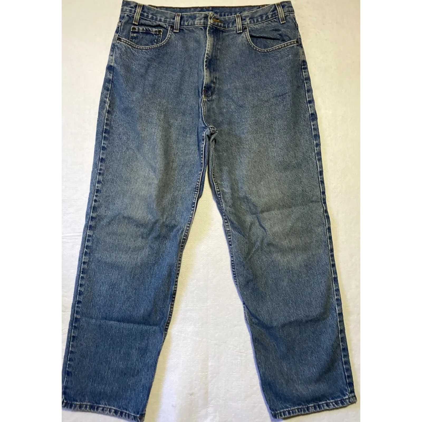 Denime Kirkland Jeans Mens 40x32 Blue Denim Straight Leg Cotton / 28-27 Jeans Size US 40 / EU 56 - 2 Thumbnail