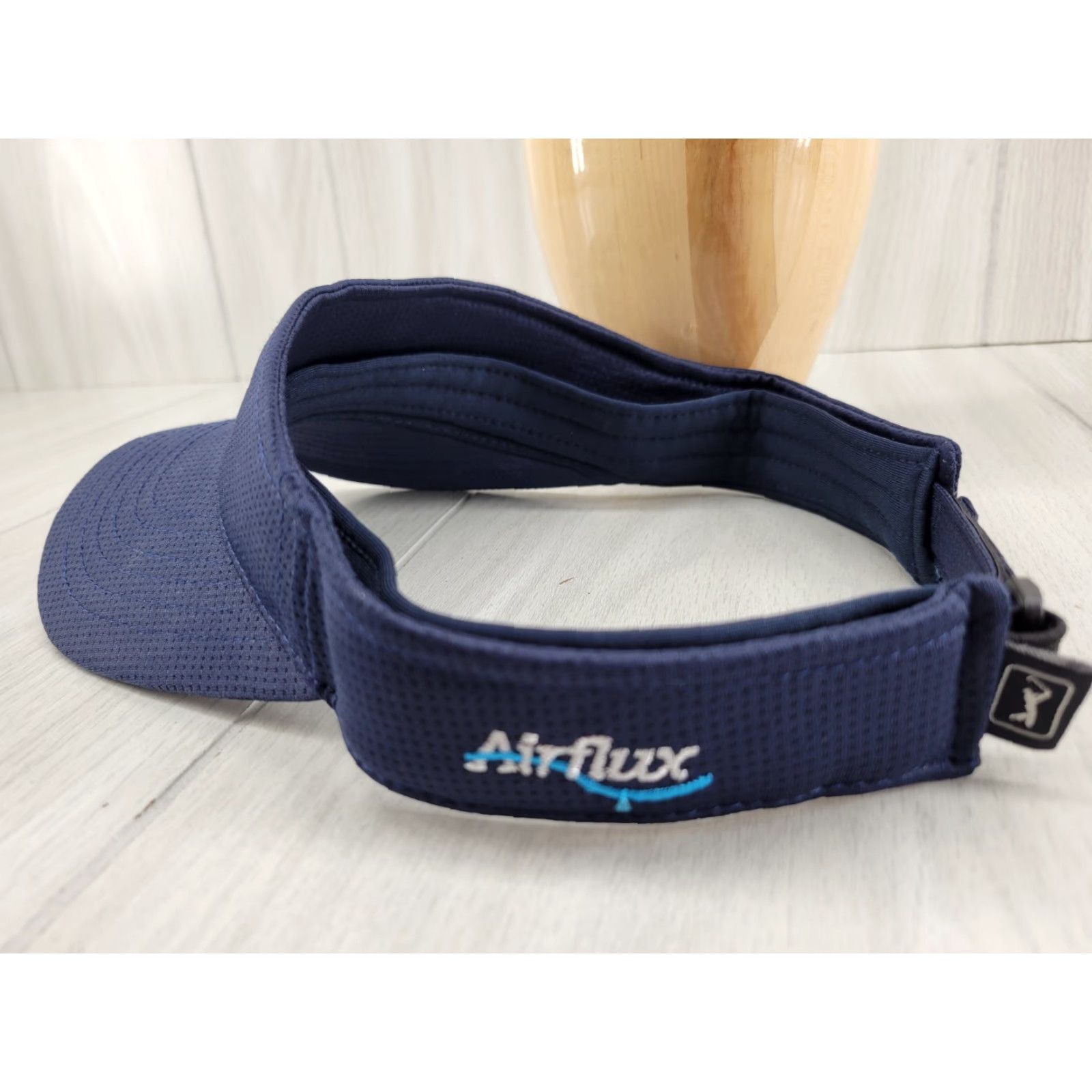 PGA Tour PGA Tour Airflux Golf Adjustable Blue Hat Visor Navy Blue Twill Polyester Baseball Cap Men Visor Sports Casual Adjustable Size ONE SIZE - 4 Thumbnail