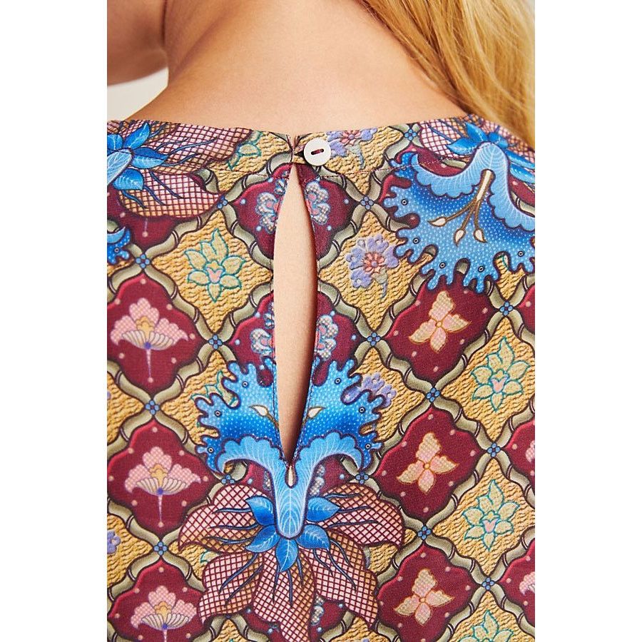 Anthropologie New Anthropologie Selene Geometric Blouse by TANVI KEDIA 6 Size M / US 6-8 / IT 42-44 - 2 Thumbnail