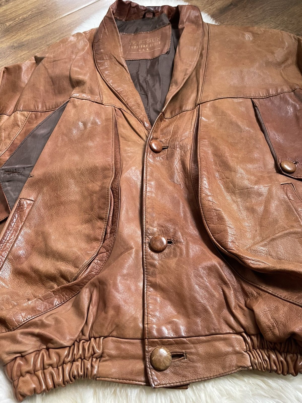 Other Top-Gun Vintage Leather Jacket Size US L / EU 52-54 / 3 - 4 Thumbnail