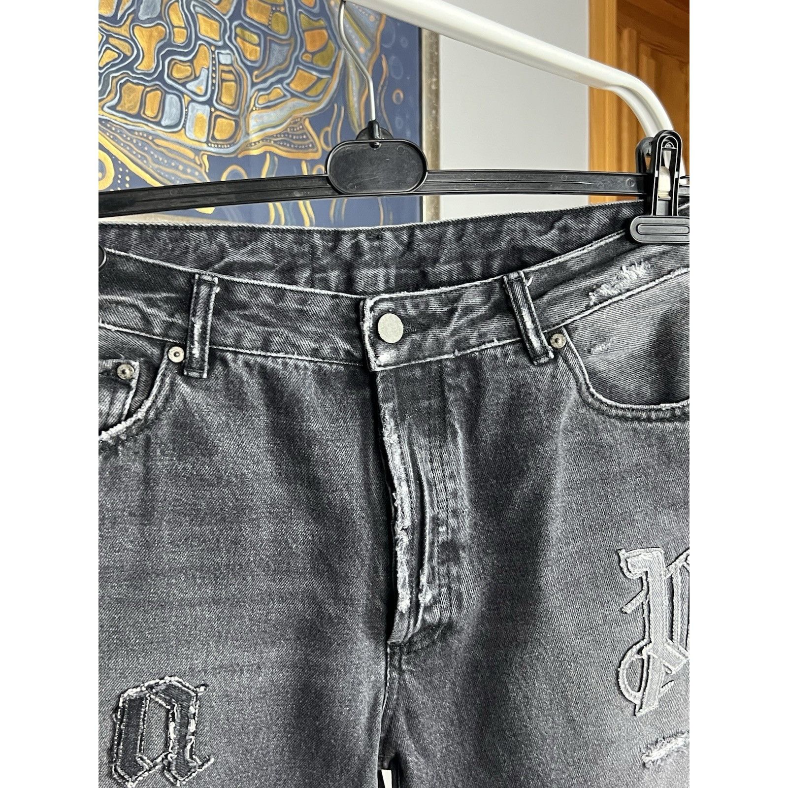 Palm Angels Palm Angels Auth Logo Patch Classic Denim Jeans Pants Size 3 Size US 34 / EU 50 - 6 Thumbnail