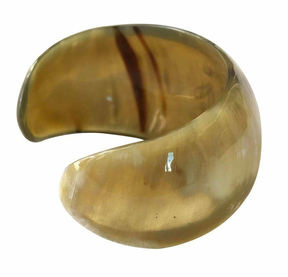 Designer New Textured Cow Horn Bracelet. Size ONE SIZE - 4 Thumbnail