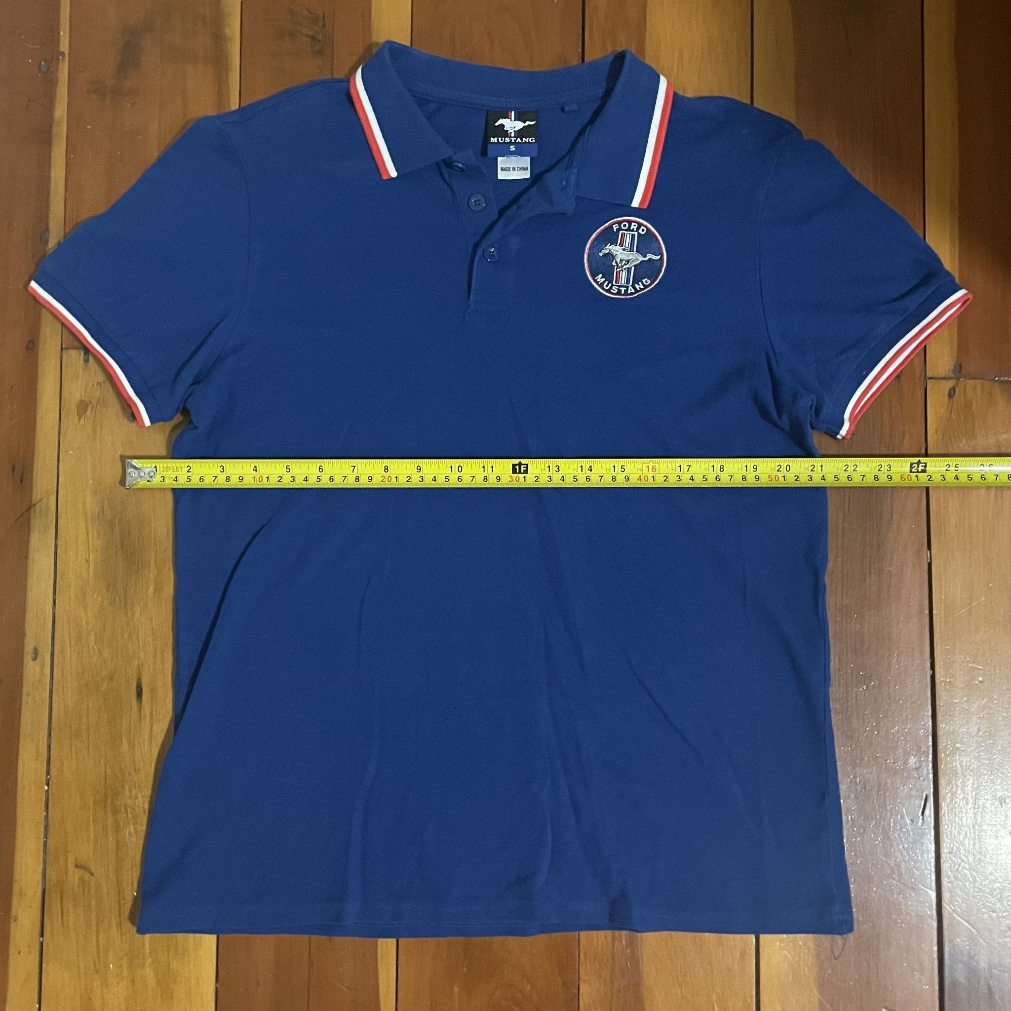 Other Ford Mustang Embroidered Logo Polo Shirt Blue Size US S / EU 44-46 / 1 - 6 Thumbnail