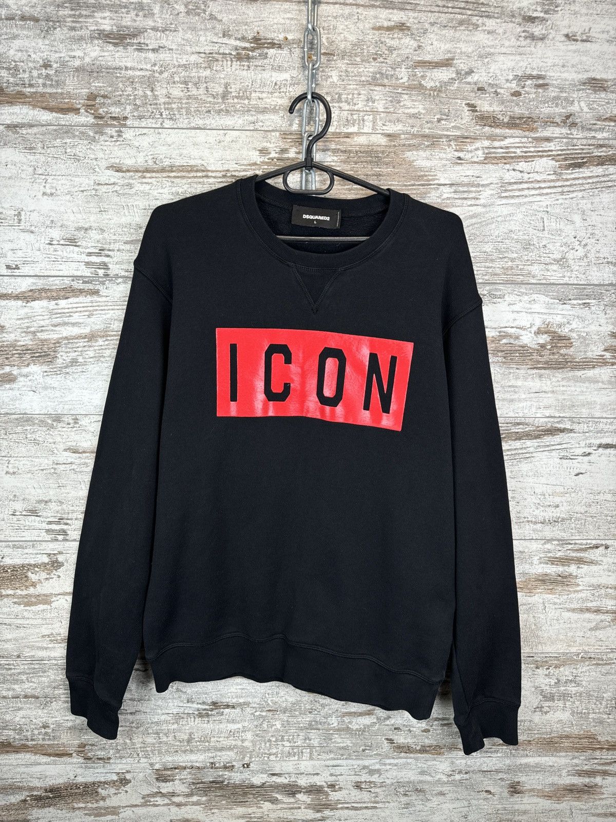 Dsquared2 Mens Dsquared2 sweatshirt luxury black size L pullover Size US L / EU 52-54 / 3 - 2 Thumbnail