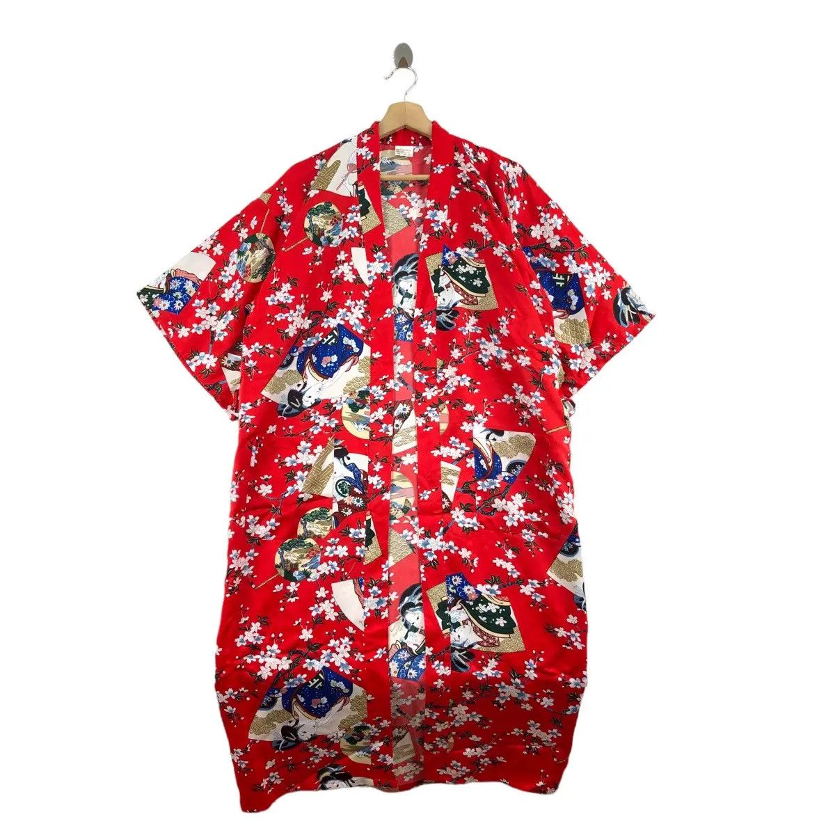 Vintage Vtg 90’ GEISHA JAPAN GEIKO All Over Print Kimono Dragon Size XXL / US 16-18 / IT 52-54 - 1 Thumbnail