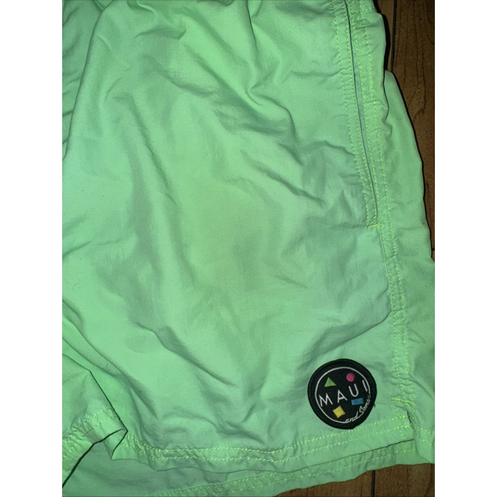 Maui and Sons Maui & Sons Lined Board Shorts Green L Swim Wear Surfing Size US 32 / EU 48 - 2 Thumbnail