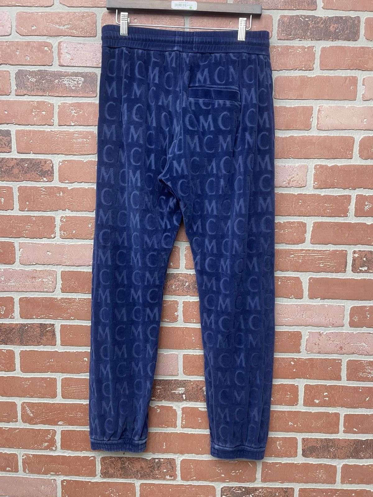 MCM Size M - MCM Logo Velour Track Pants Monogram Size US 32 / EU 48 - 4 Thumbnail