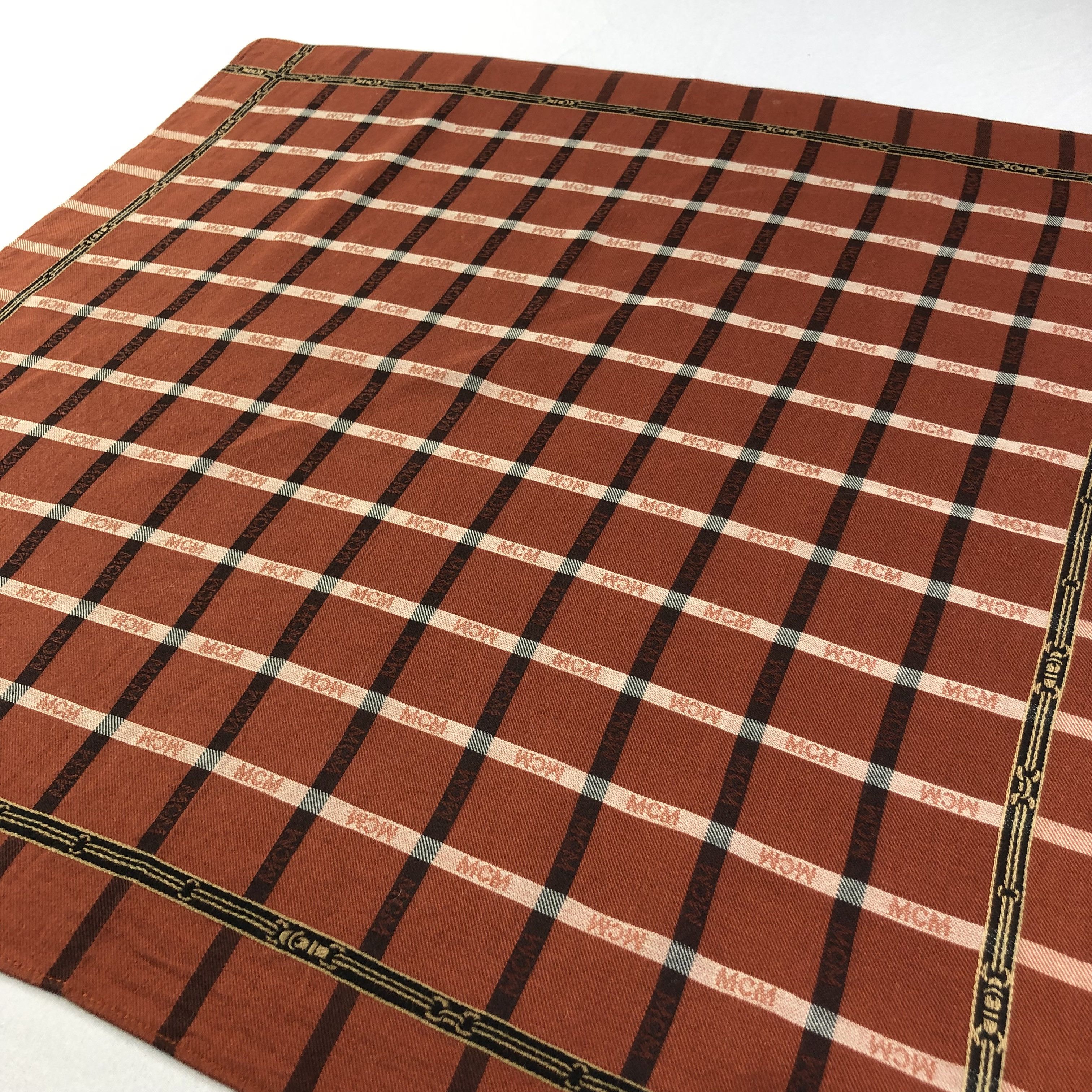 MCM MCM Brown Handkerchief Neckerchief Bandana H1717 Size ONE SIZE - 3 Thumbnail