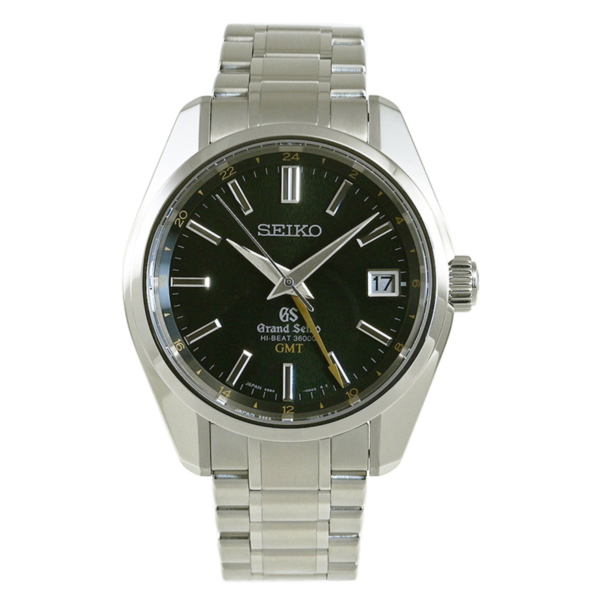 image of Seiko Grand Seiko 9S Mechanical High Beat 36000 Watch Gmt World Limited 600 Sbgj005 in Green, Women