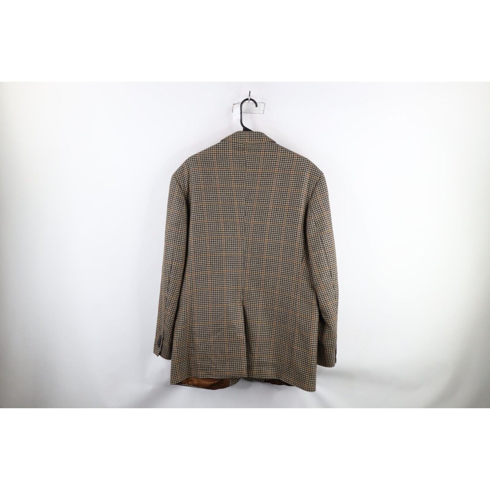 Lands' End × Vintage Vintage 90s Lands End Lambswool Houndstooth Suit Coat Size 44R - 16 Thumbnail