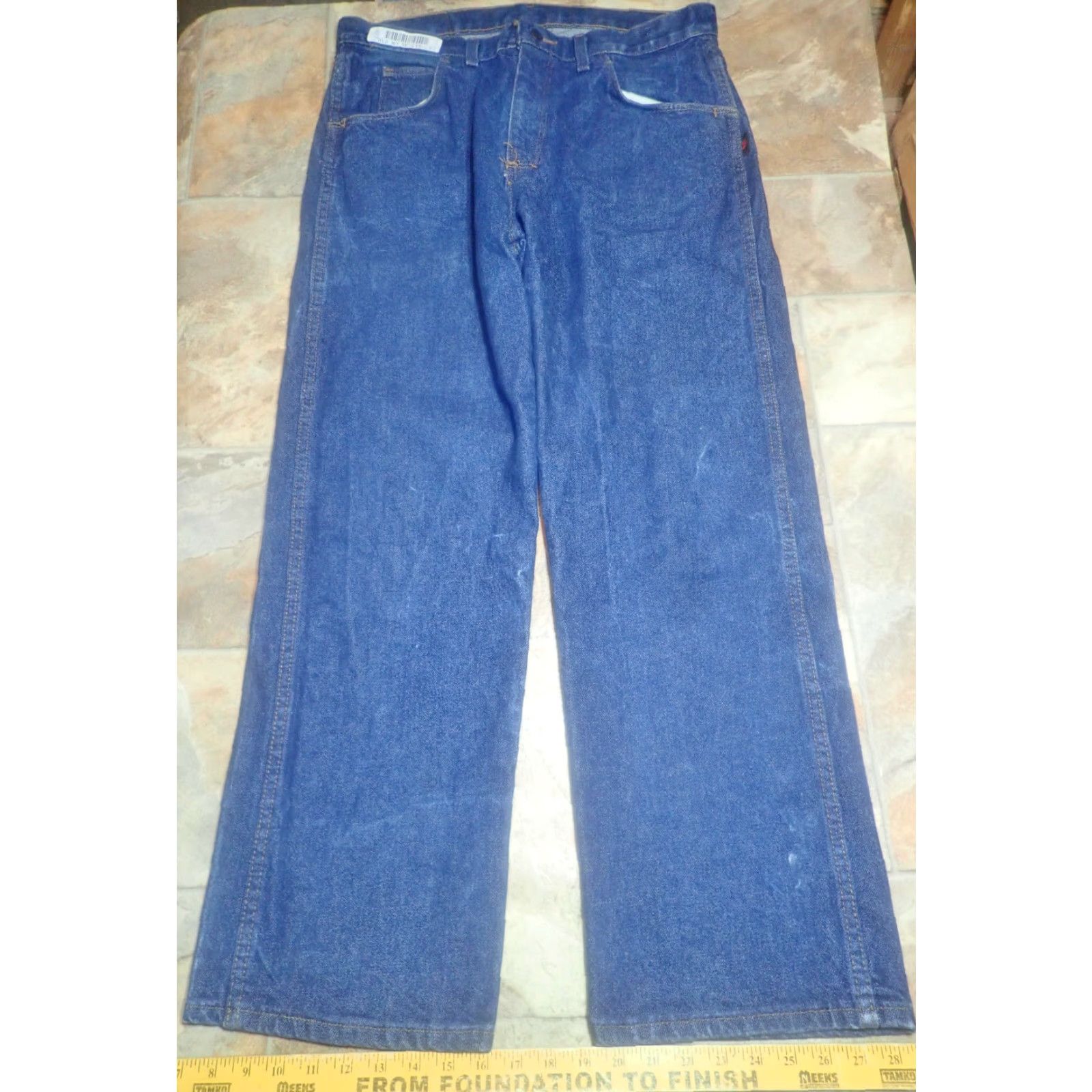 Denime VINTAGE: UniFirst Armorex FR Men's Jeans 34x29 Flame-Resistant Denim Jeans ATPV 20.7 Denim Pants Blue 5-Pocket Mens (Regular) 34x29) Size US 35 - 2 Thumbnail