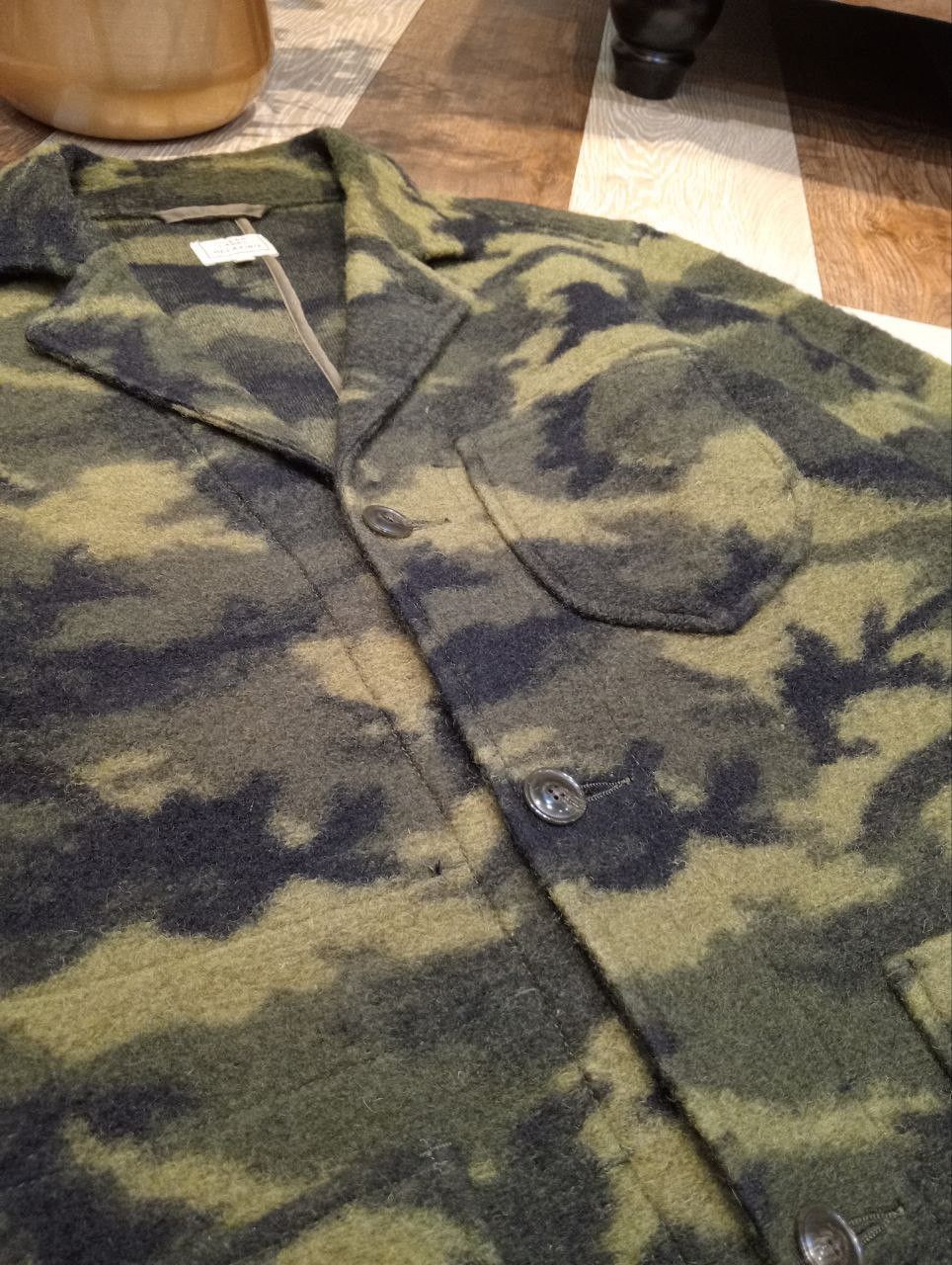 Japanese Brand GREEN LABEL RELAXING JAPAN HAIR CAMOUFLAGE JACKET - SIZE L Size US L / EU 52-54 / 3 - 7 Thumbnail