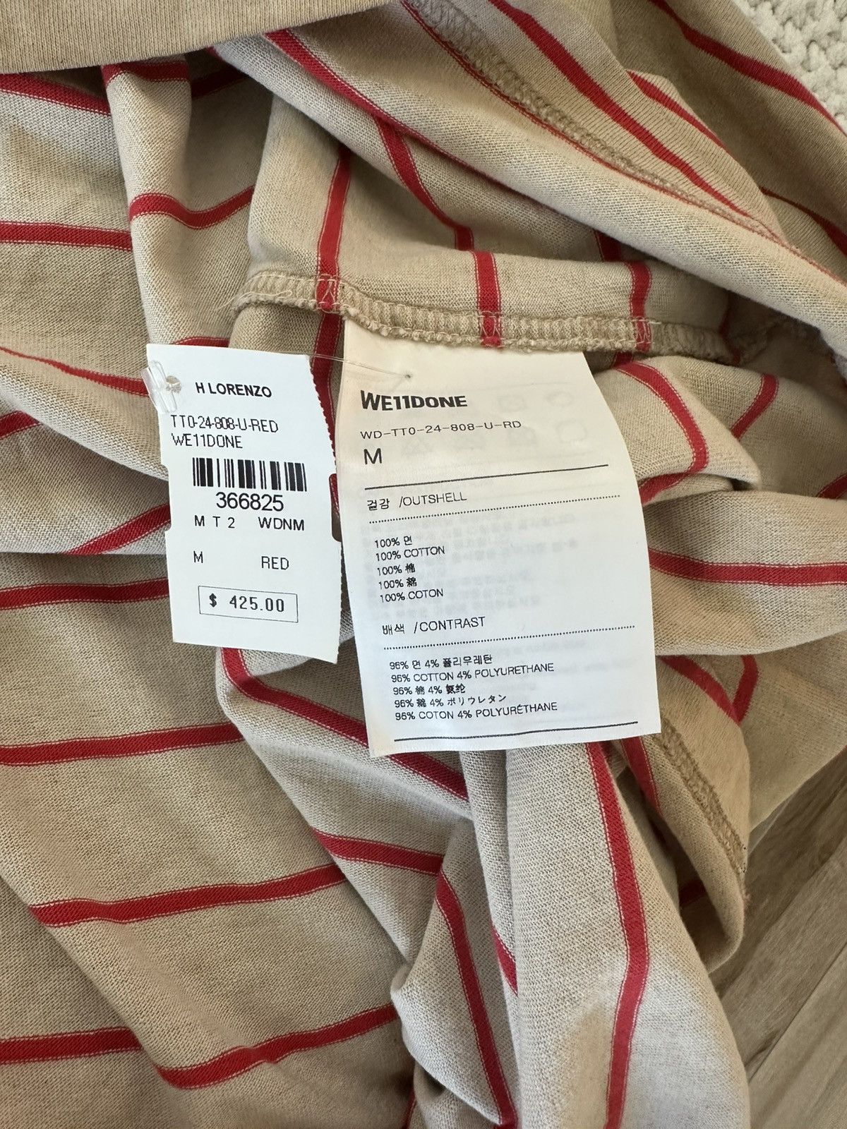 WE11DONE We11done long sleeve loose fit. Size US M / EU 48-50 / 2 - 5 Thumbnail