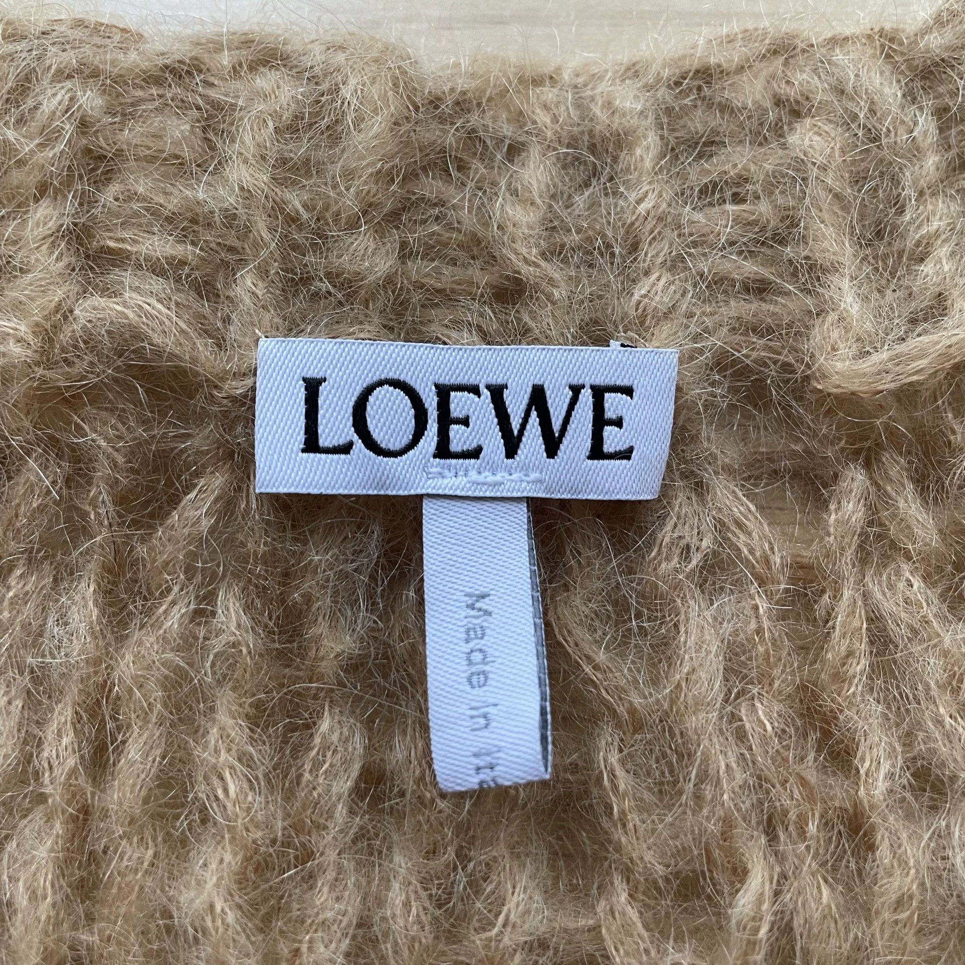 Loewe LOEWE Women's Oversized Camel Cable Sleeve Sweater M Size M / US 6-8 / IT 42-44 - 5 Thumbnail