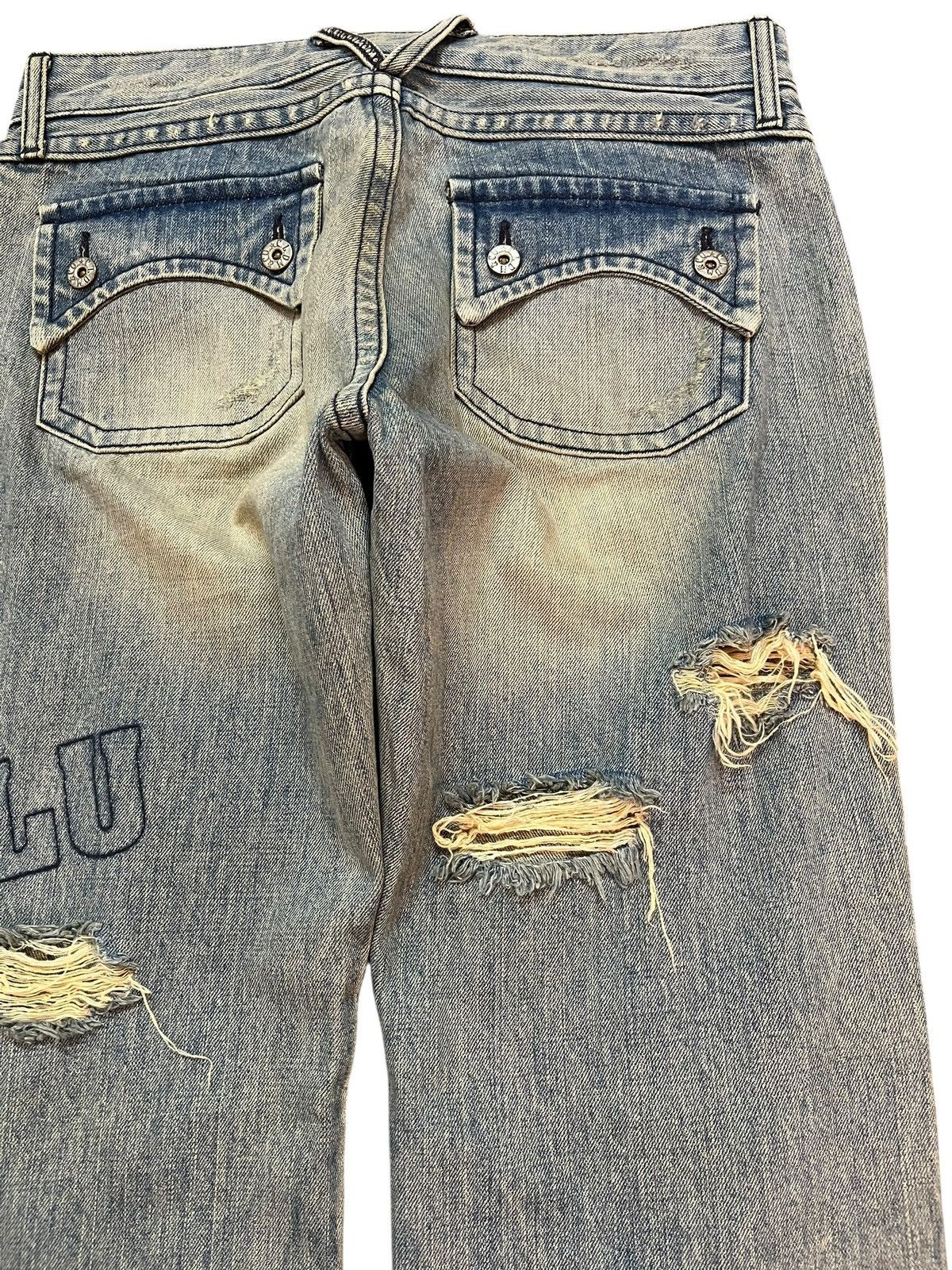 Hysteric Glamour Vintage Cocolulu Faded Mudwash Distressed Denim Size US 31 - 10 Thumbnail