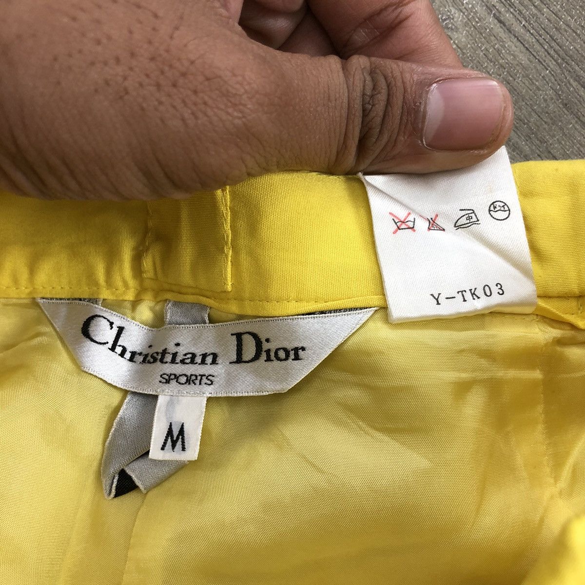 Christian Dior Monsieur × Dior × Vintage Vintage Christian Dior Sport Yellow Trouser Pants Size 28" / US 6 / IT 42 - 6 Thumbnail
